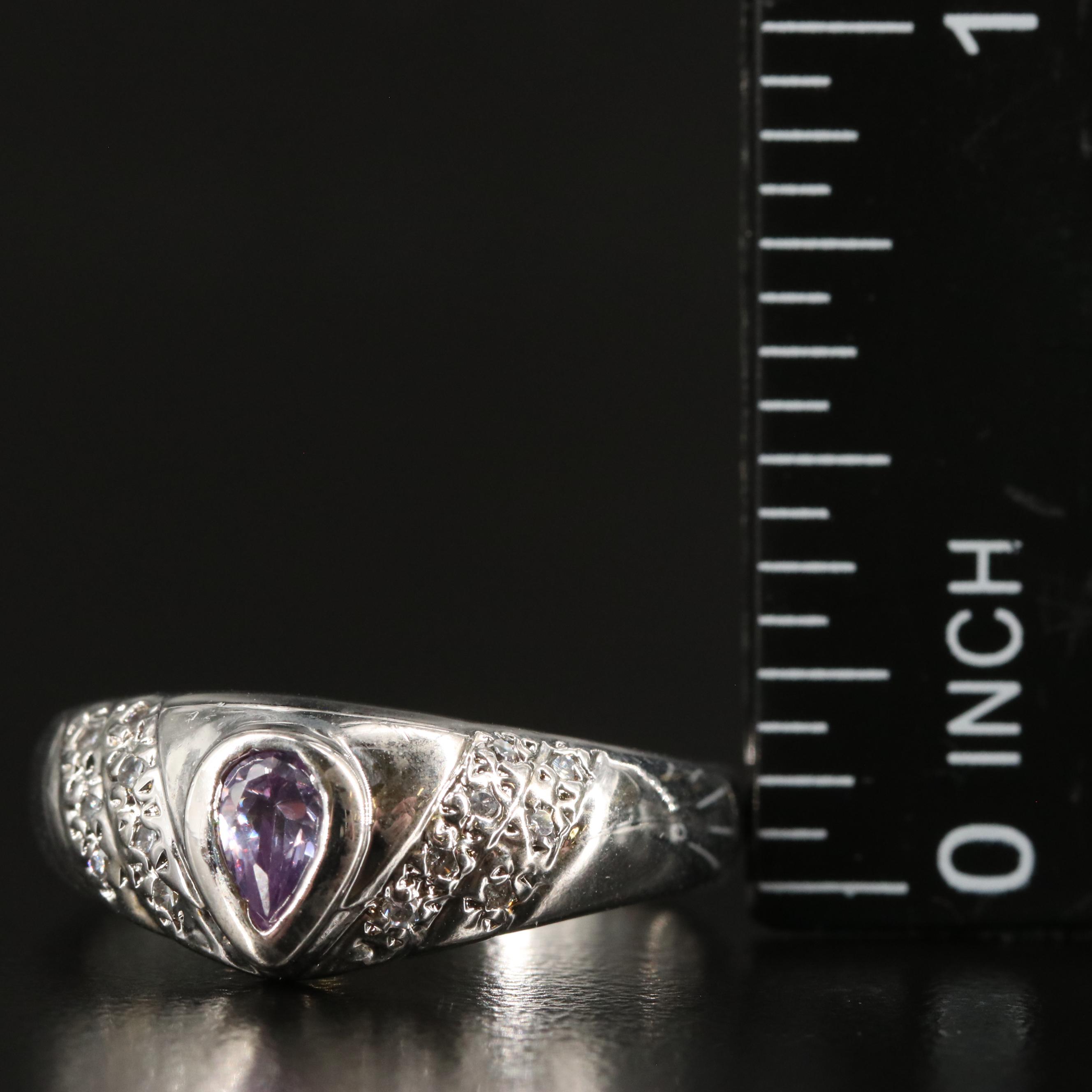 Sterling Cubic Zirconia Band