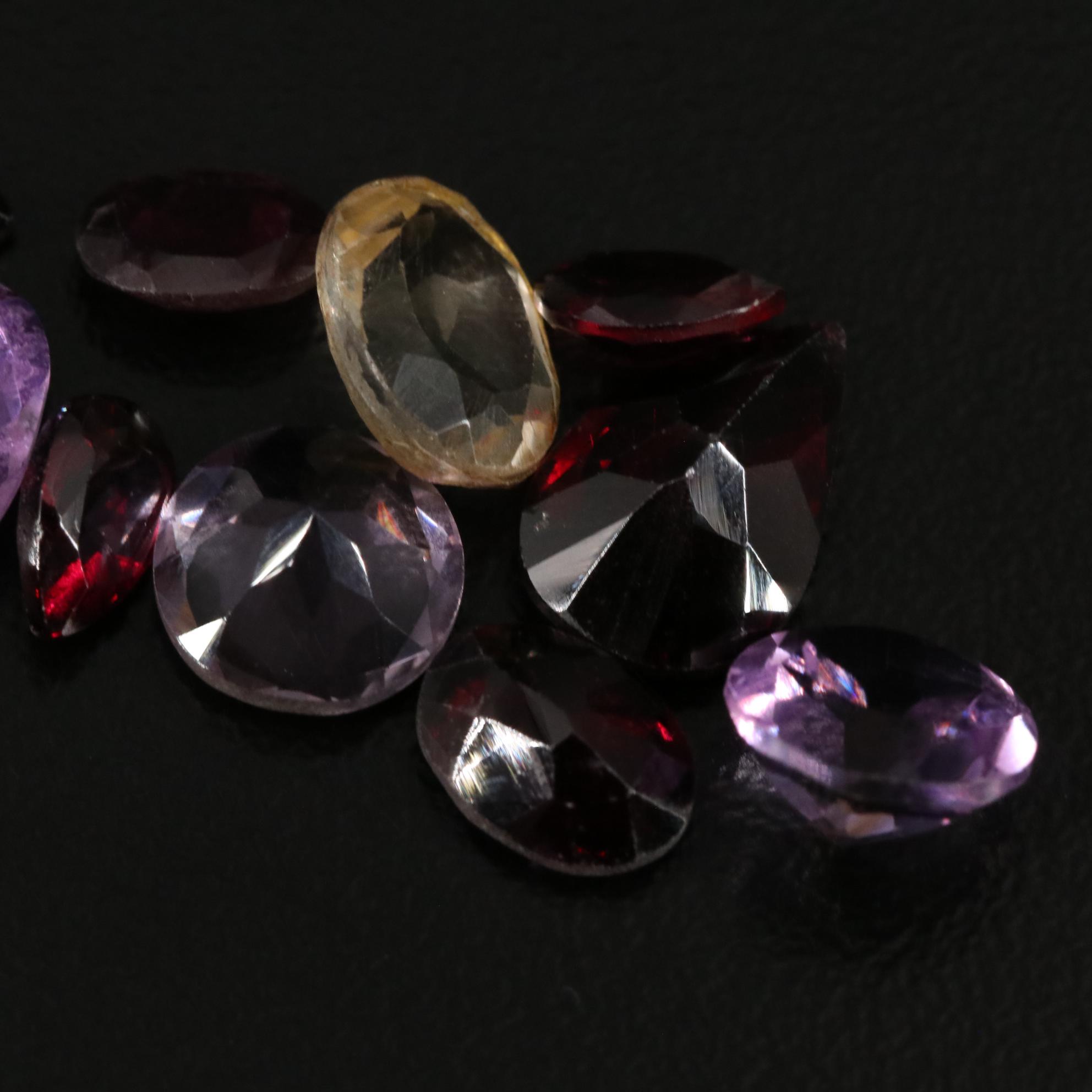 Loose 20.05 CTW Amethyst, Garnet, and Citrine Lot