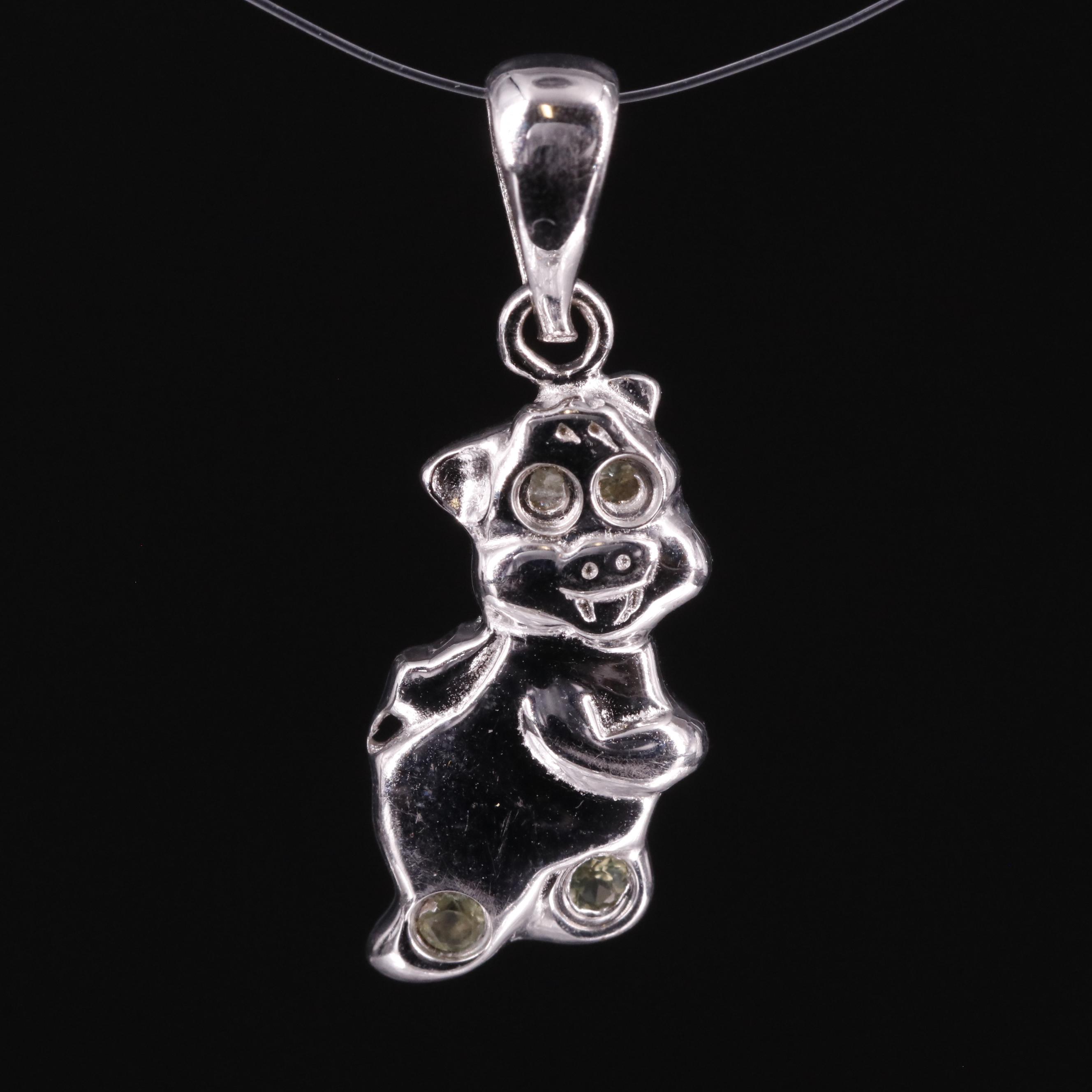 Sterling Peridot Pendant