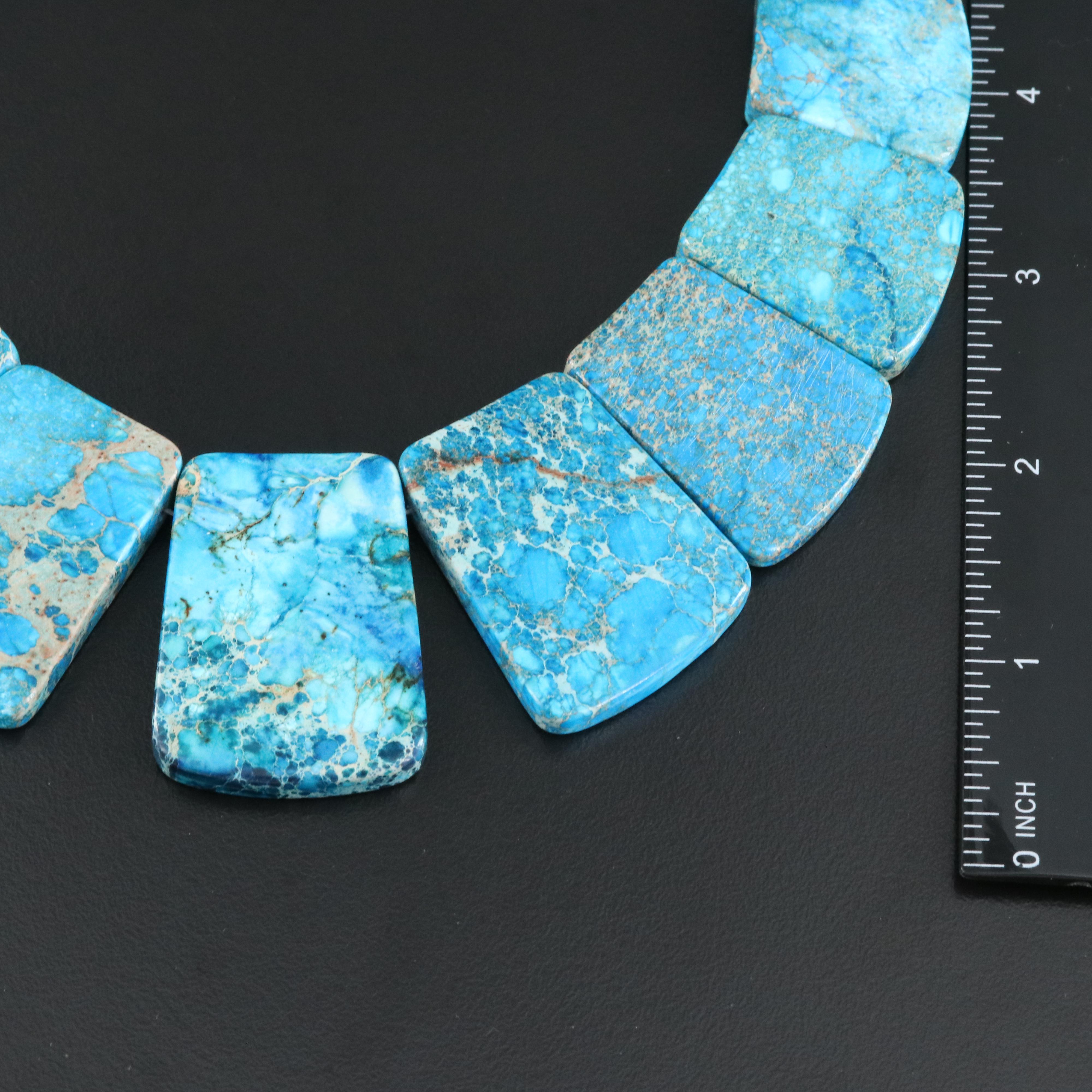 Jasper Necklace with Sterling Clasp