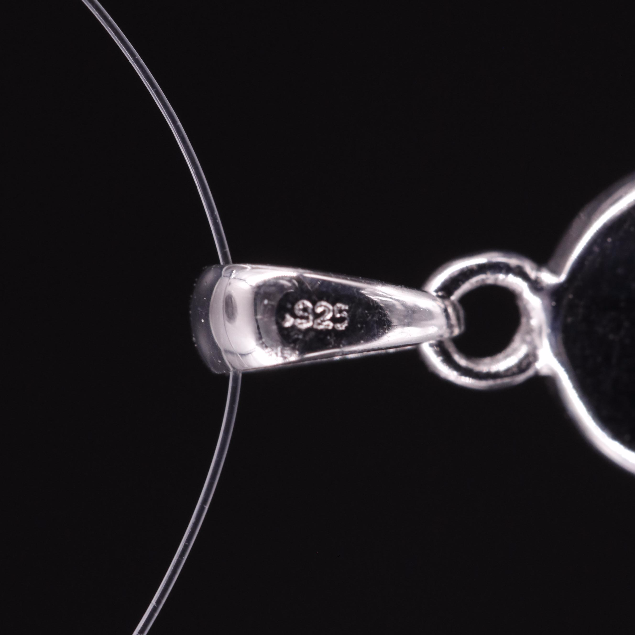 Sterling Diamond Bell Pendant