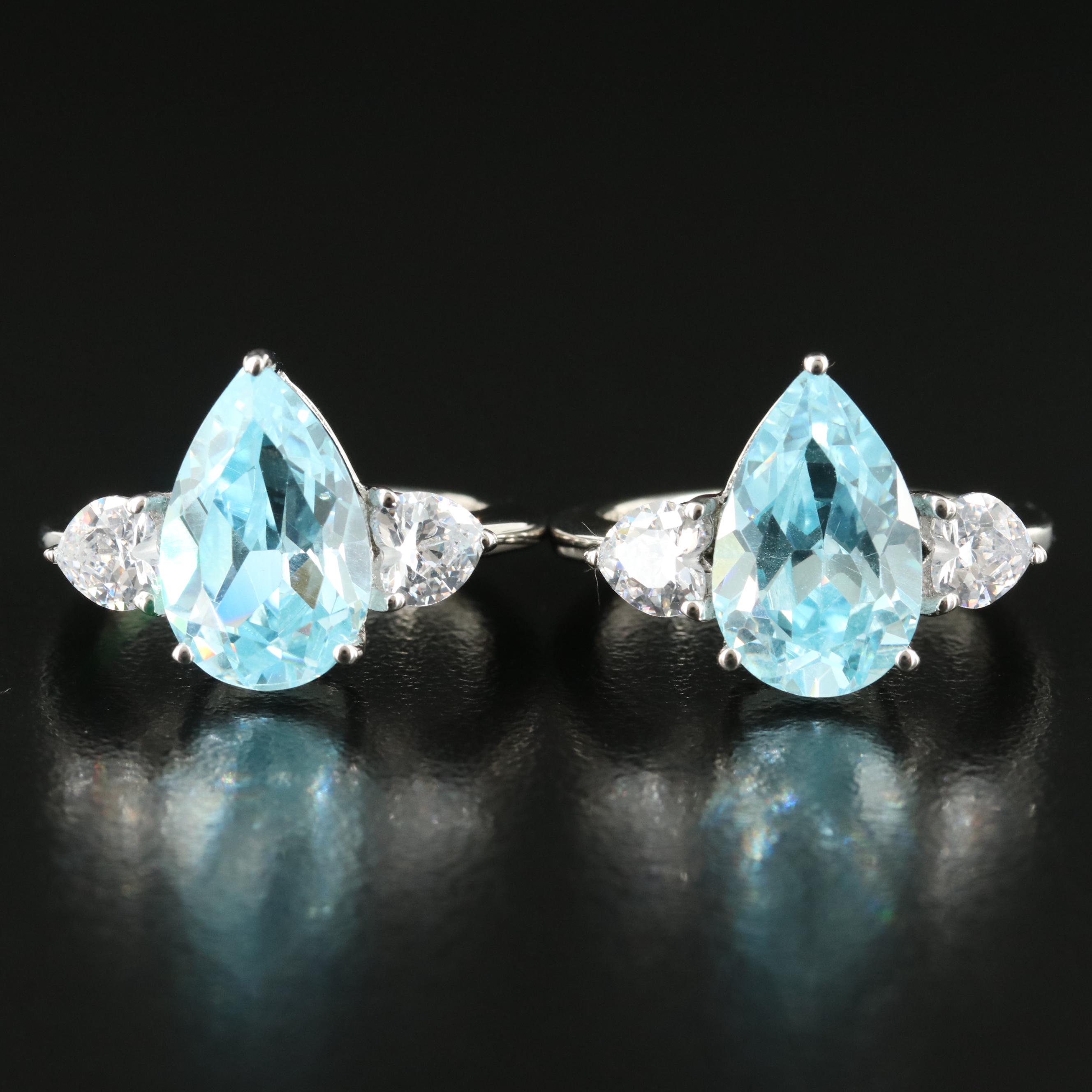 Sterling Cubic Zirconia Rings