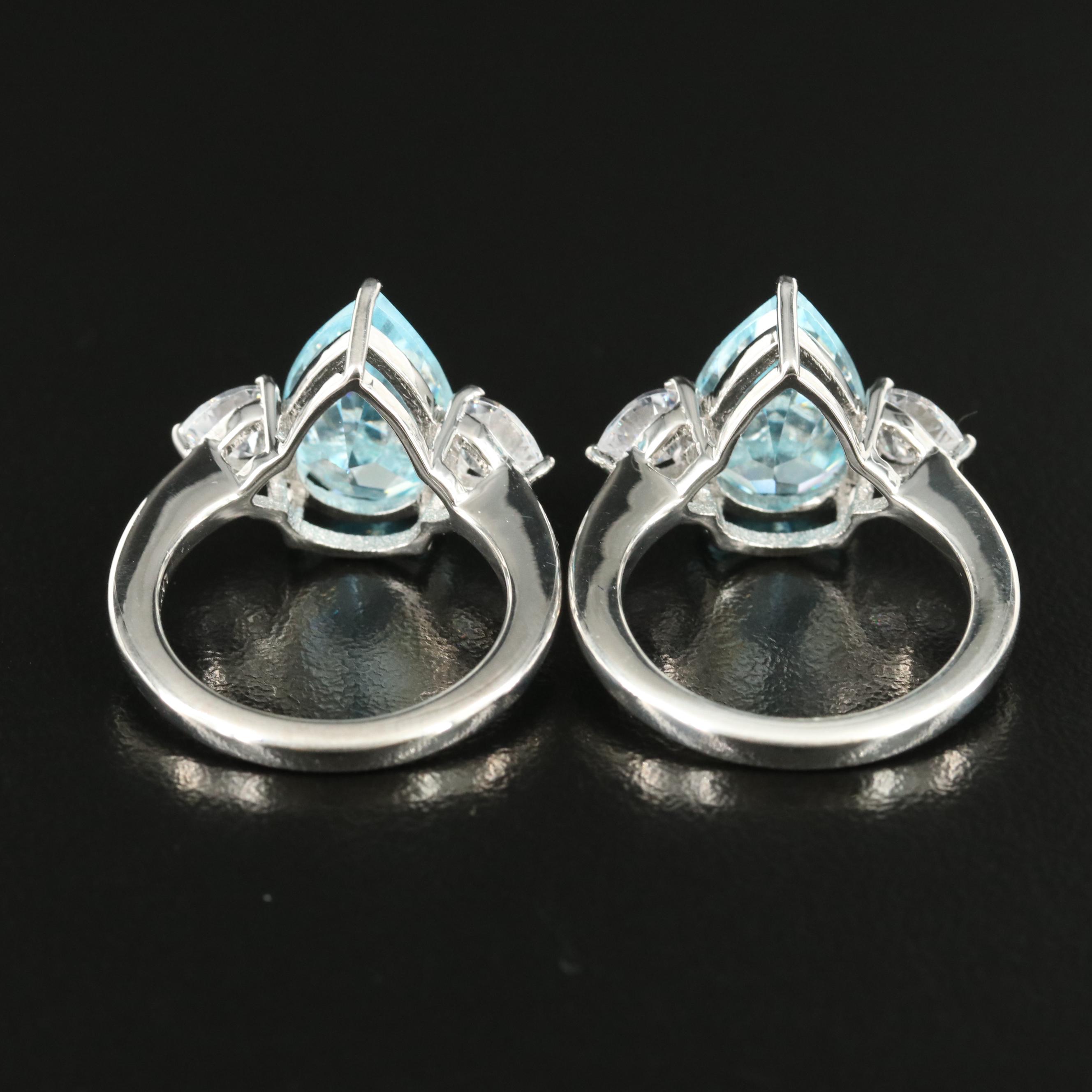 Sterling Cubic Zirconia Rings