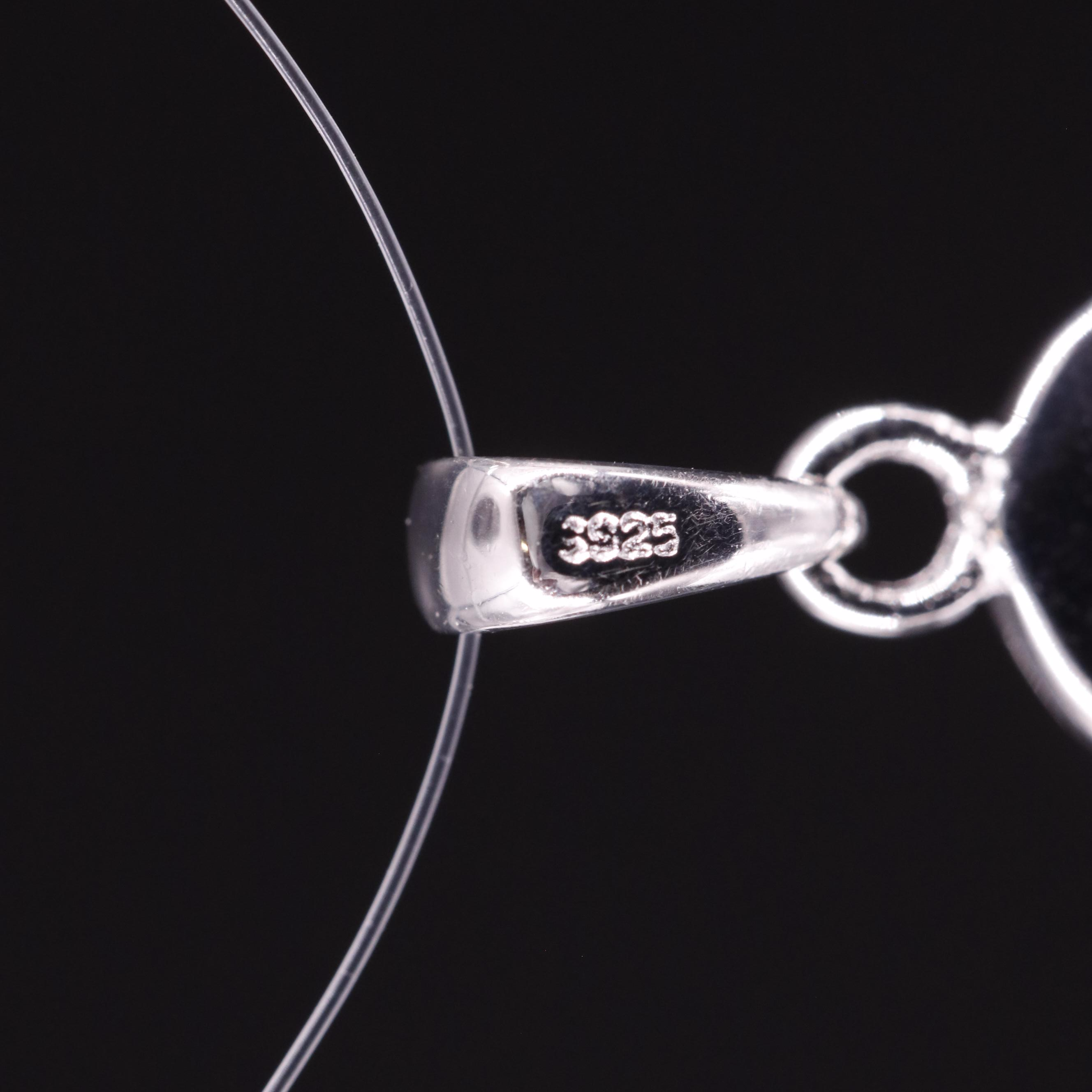 Sterling Diamond Bell Pendant