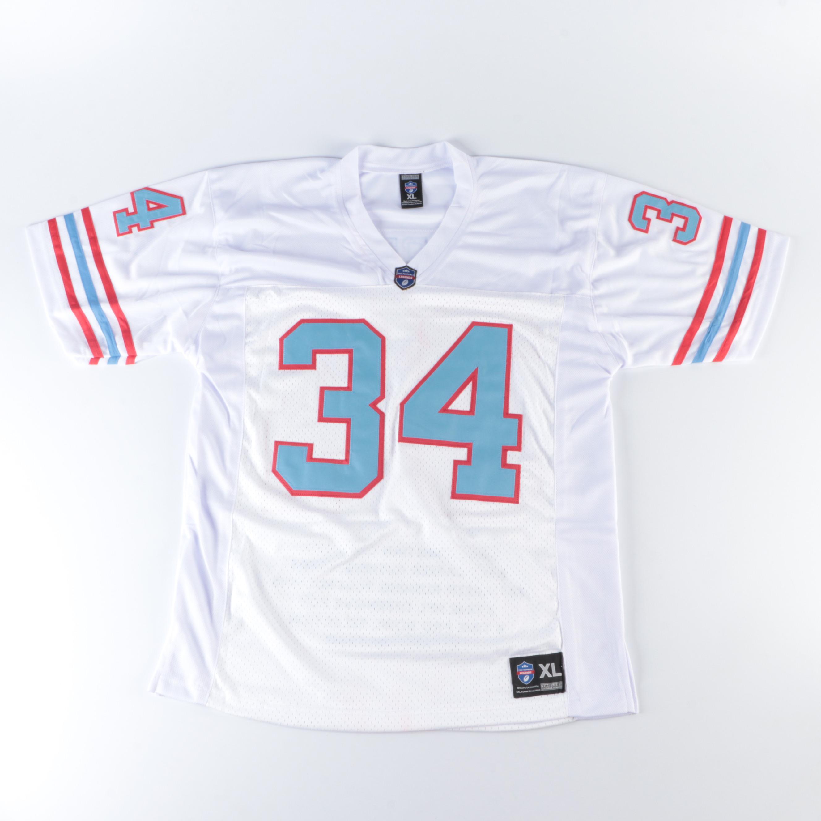 Earl Campbell Signed Houston Oilers Stitched Jersey