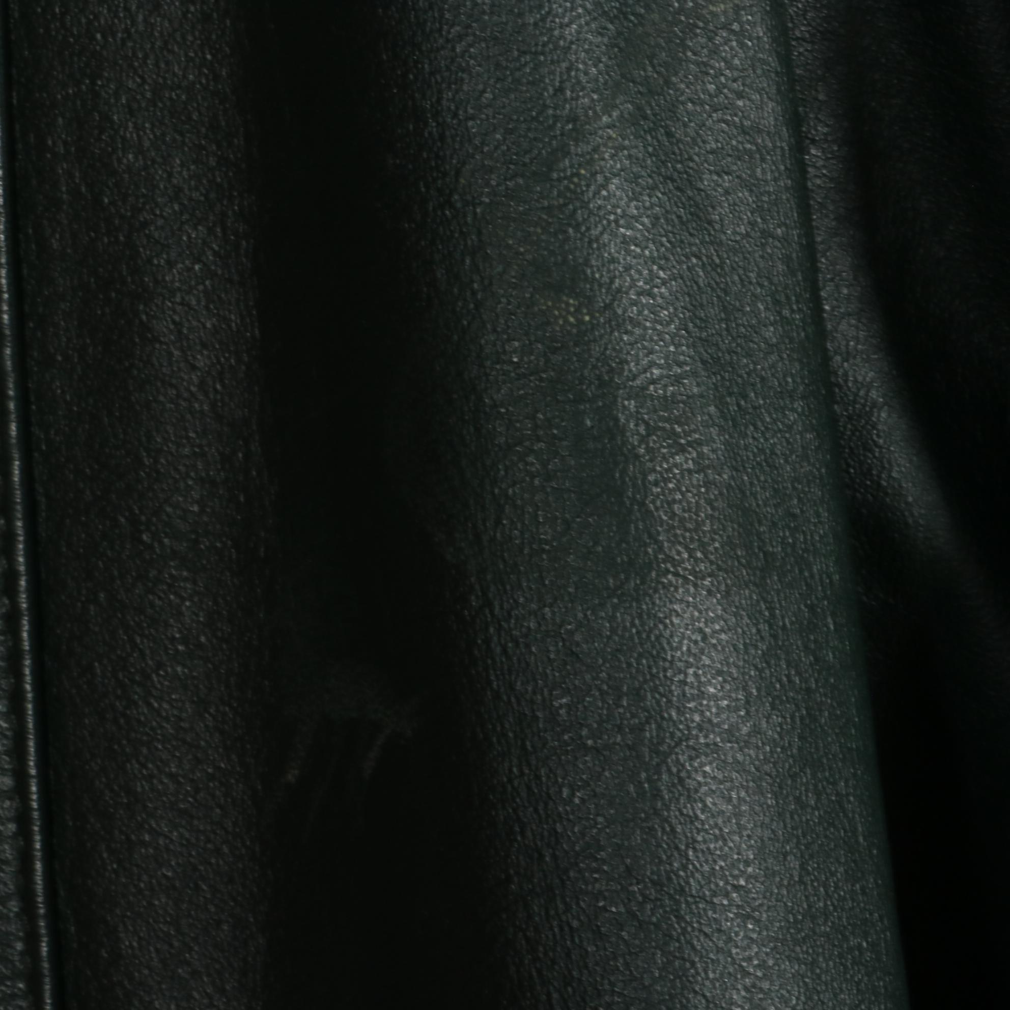 Avanti Oversized Dark Green Leather Coat with Other Red Faux Leather Coat