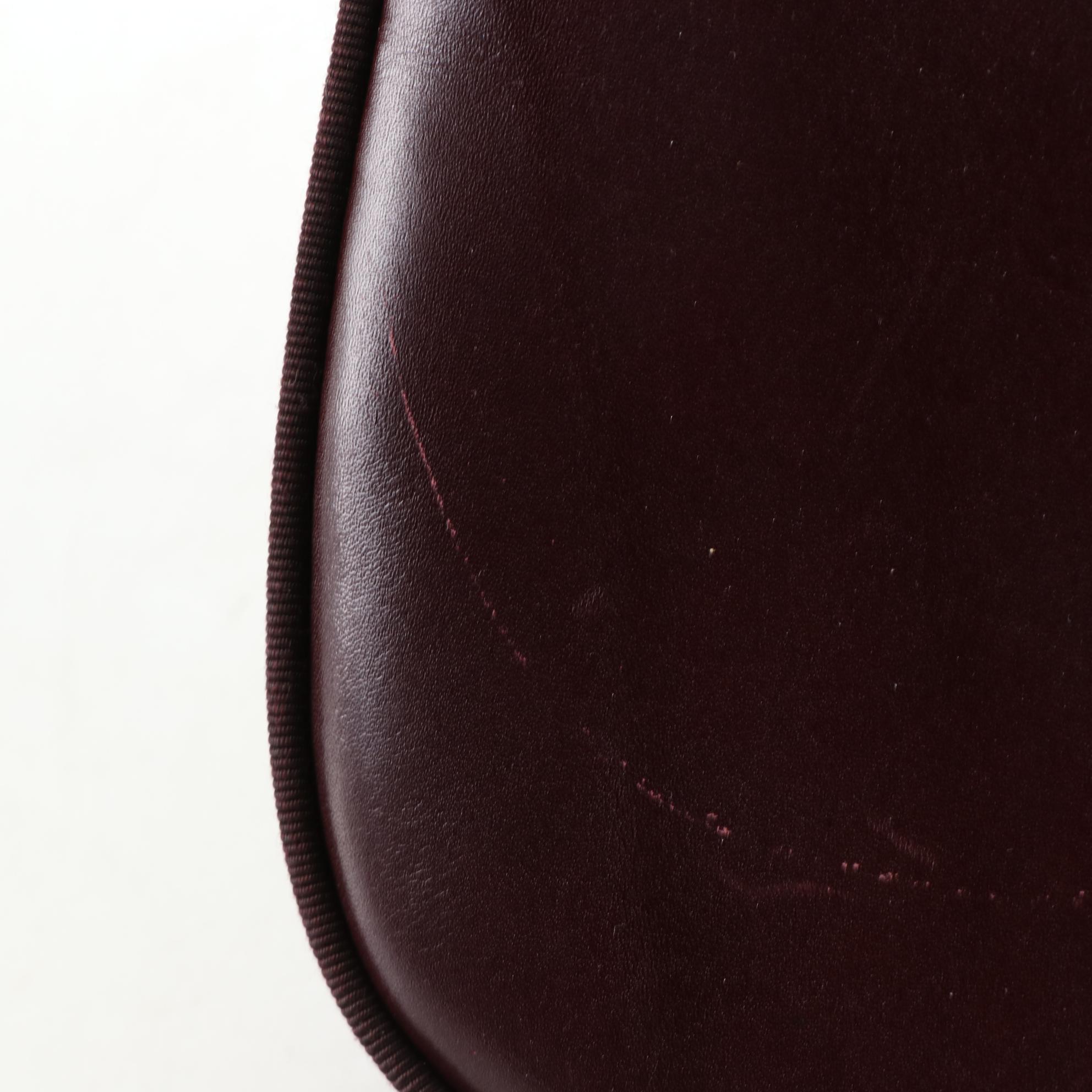 Salvatore Ferragamo Crossbody Bag in Smooth Burgundy Calfskin Leather with Box