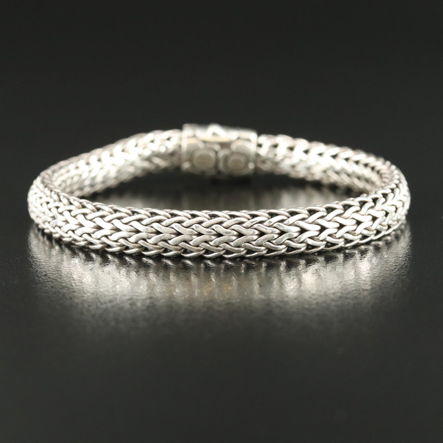 John Hardy "Kali" Sterling Woven Bracelet