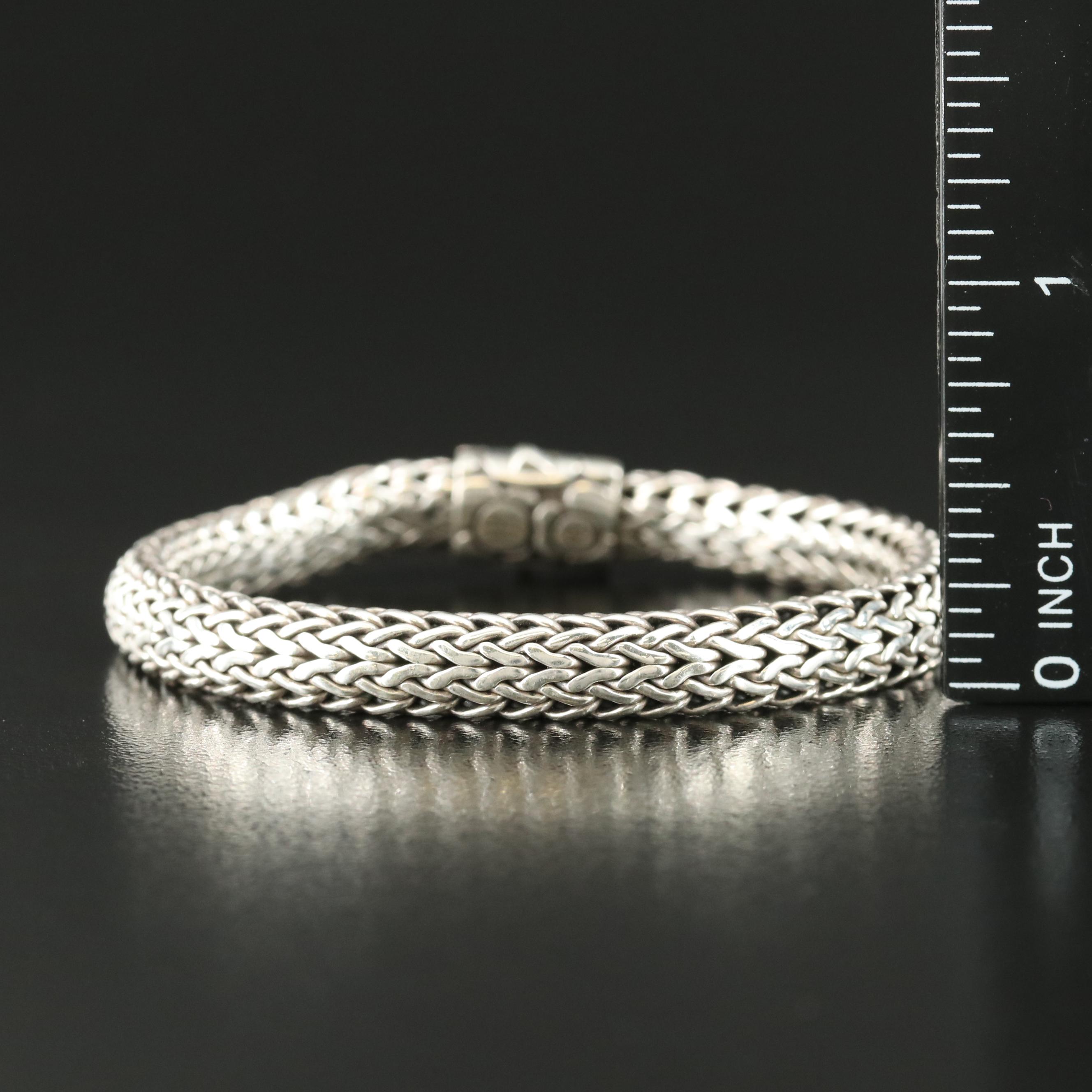 John Hardy "Kali" Sterling Woven Bracelet