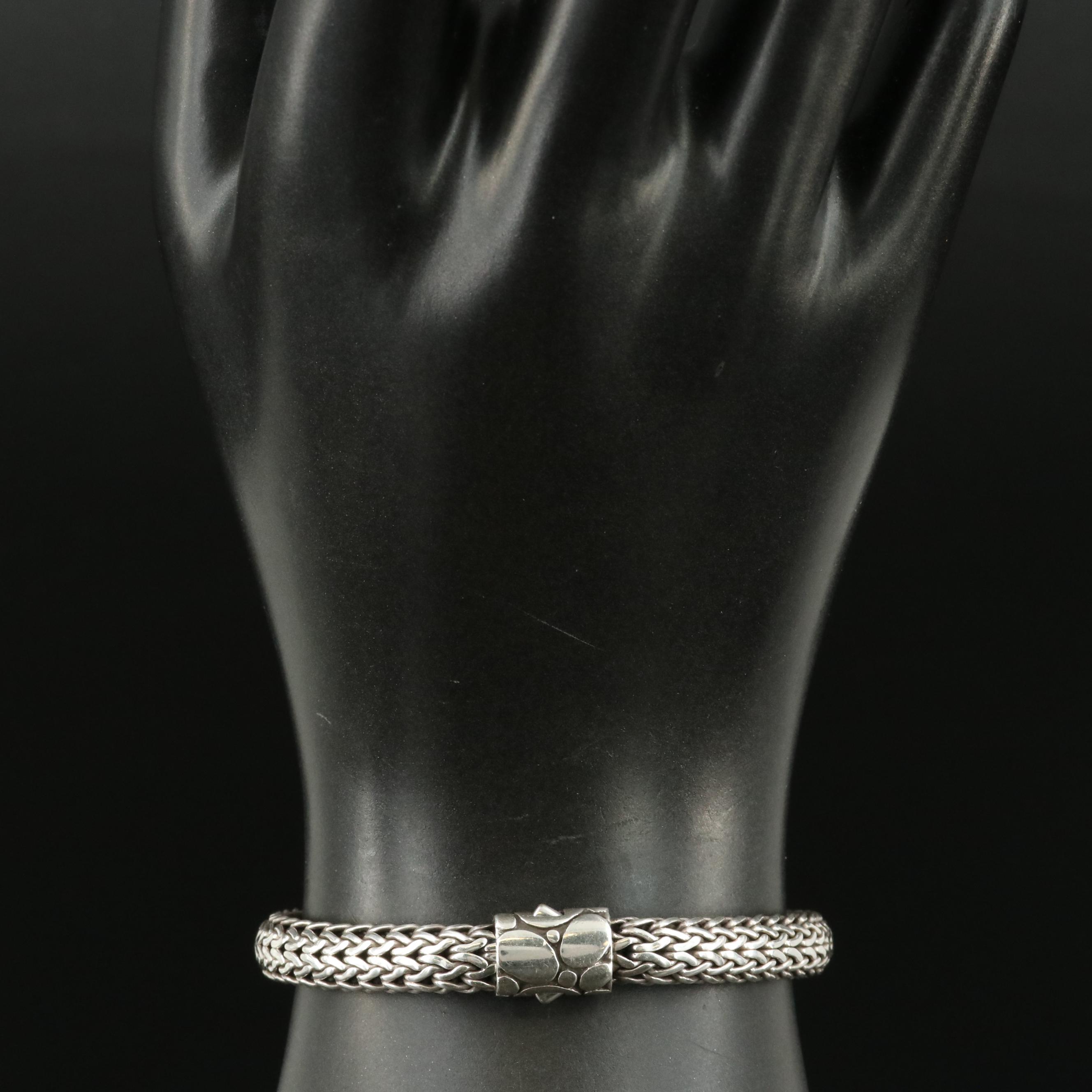 John Hardy "Kali" Sterling Woven Bracelet