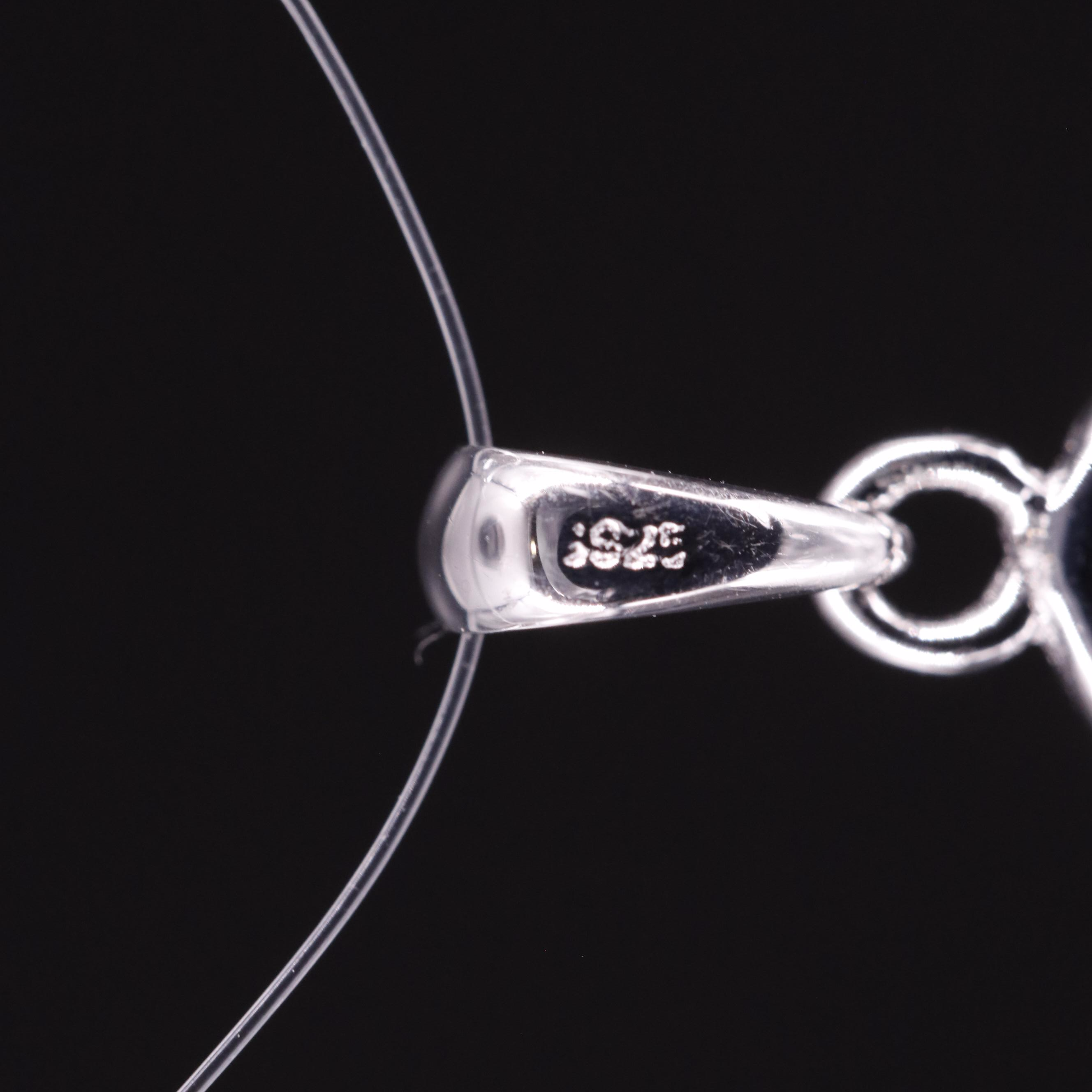 Sterling Blue Topaz Drop Pendant