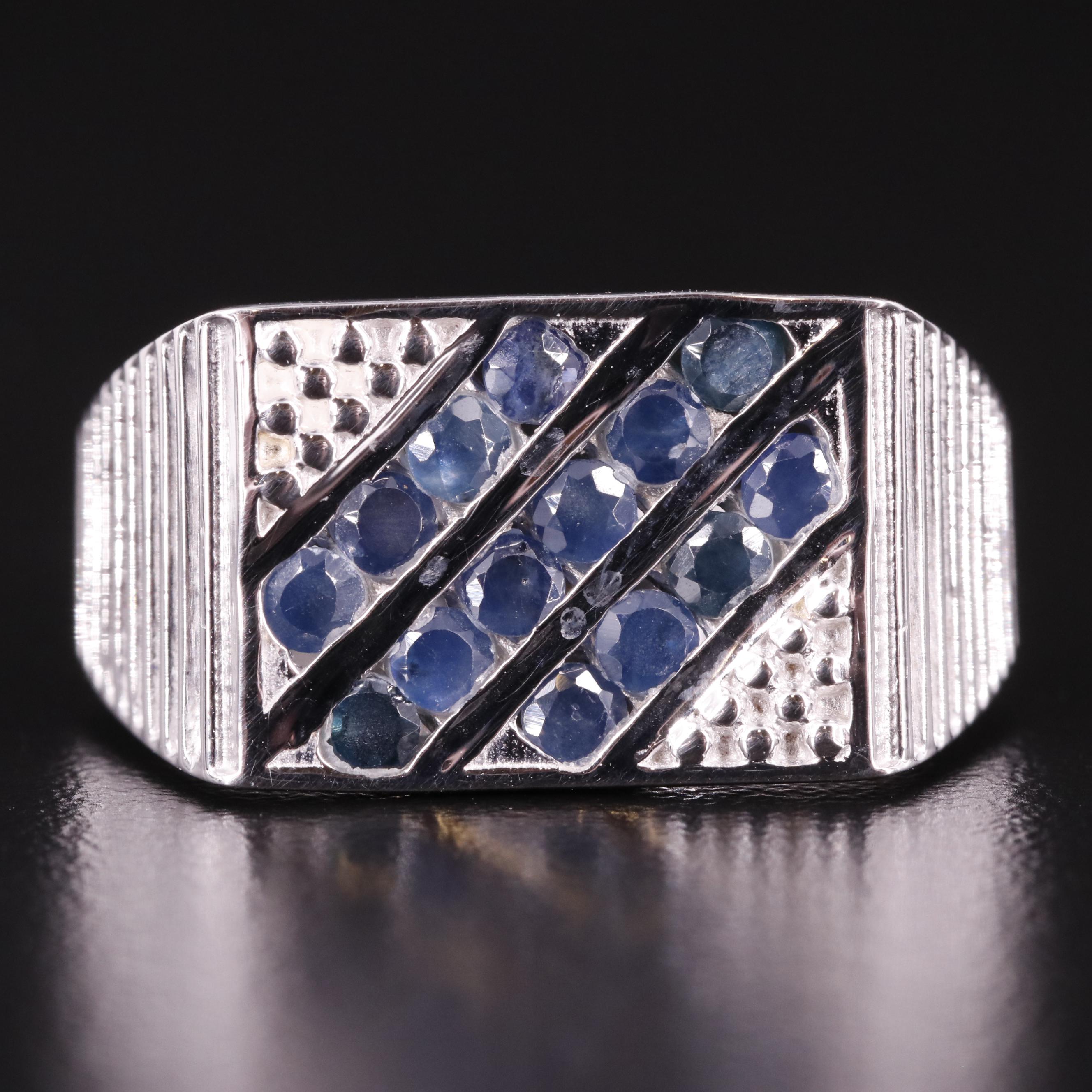 Sterling Sapphire Ring