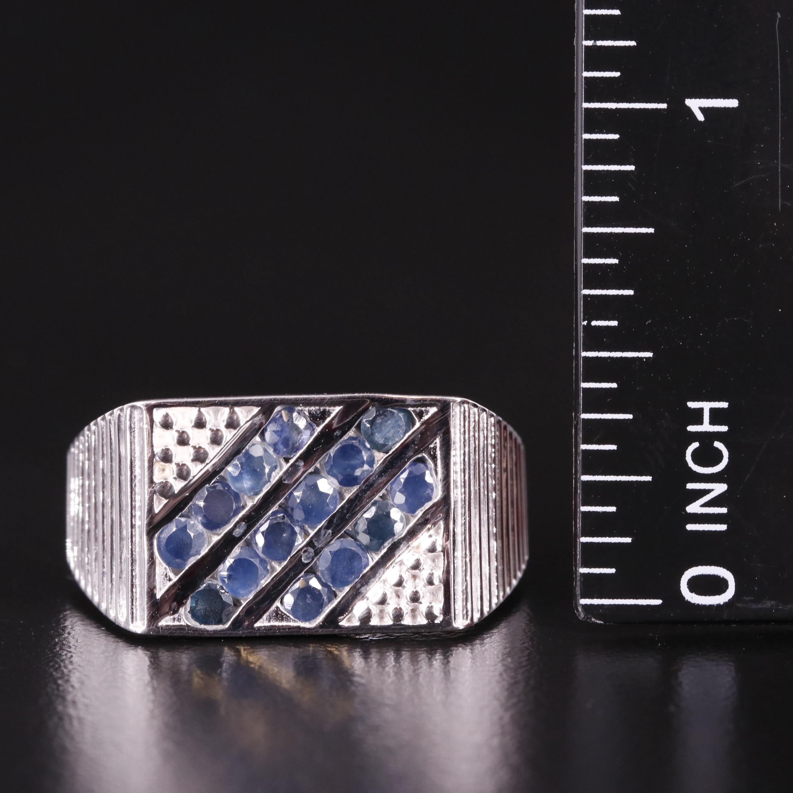 Sterling Sapphire Ring