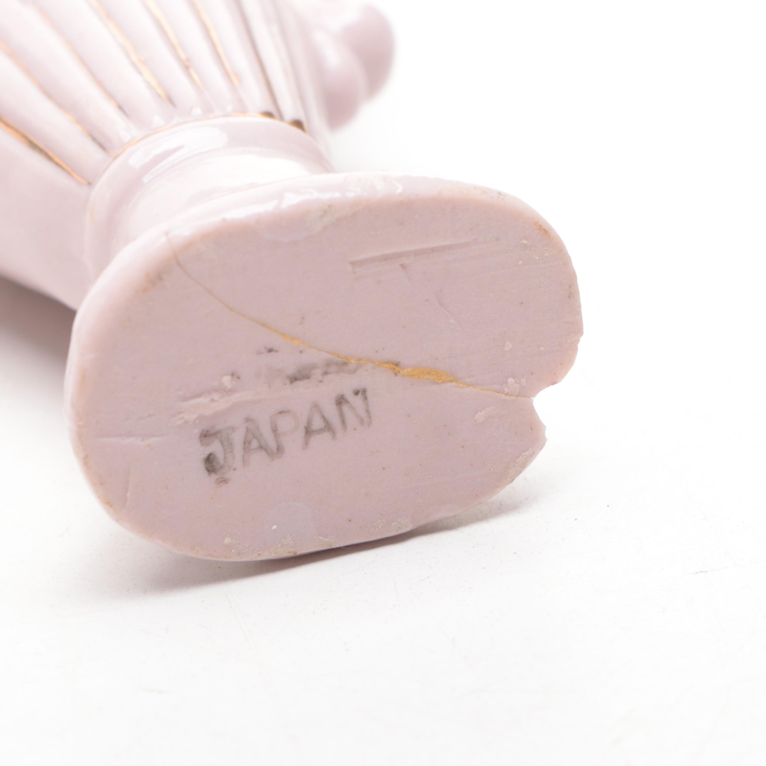 Japanese and Other Miniature Ceramic Vases and Figurines, Mid-20th Century