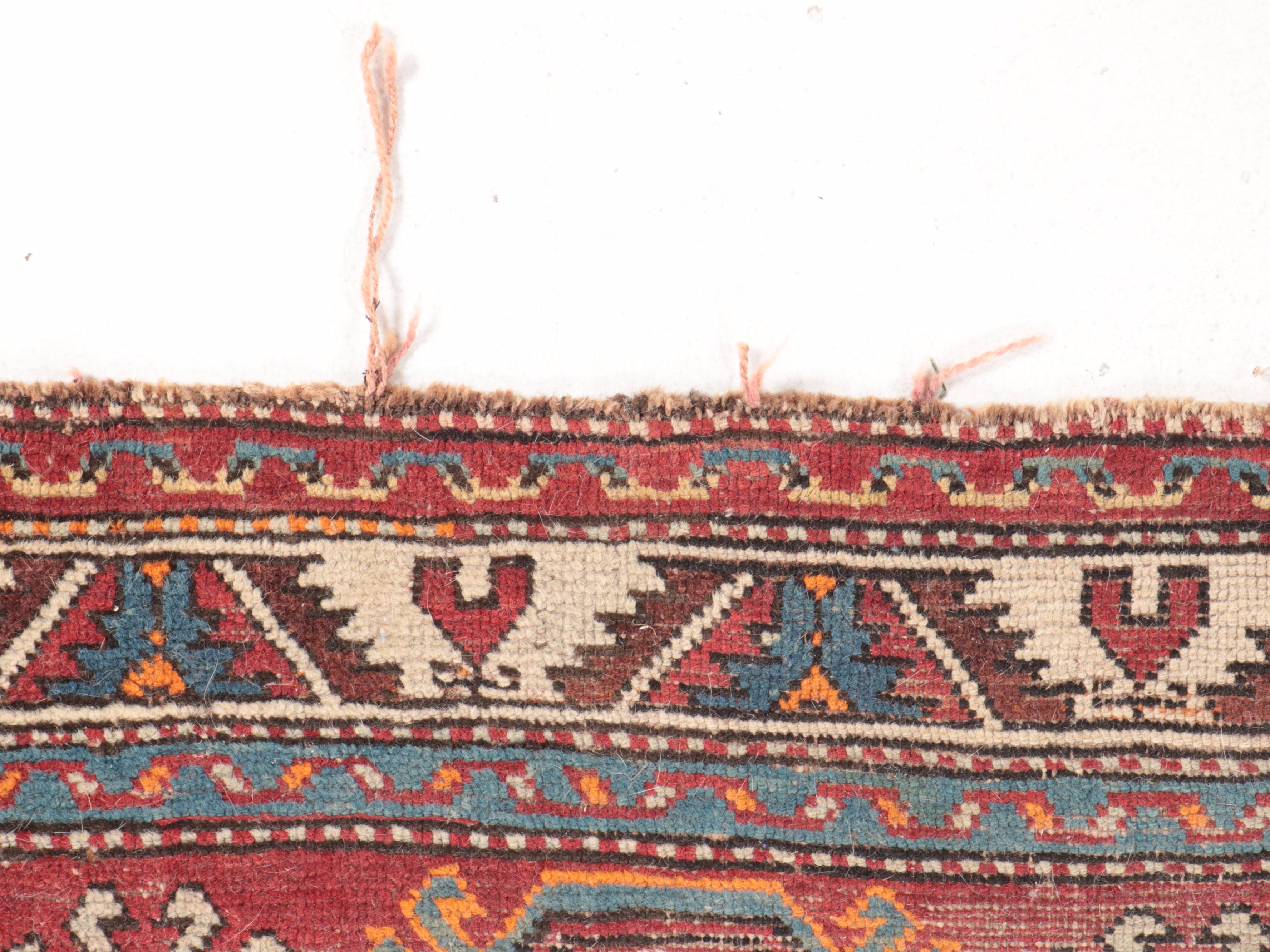 3' x 4'1 Hand-Knotted Caucasian Kazak Accent Rug