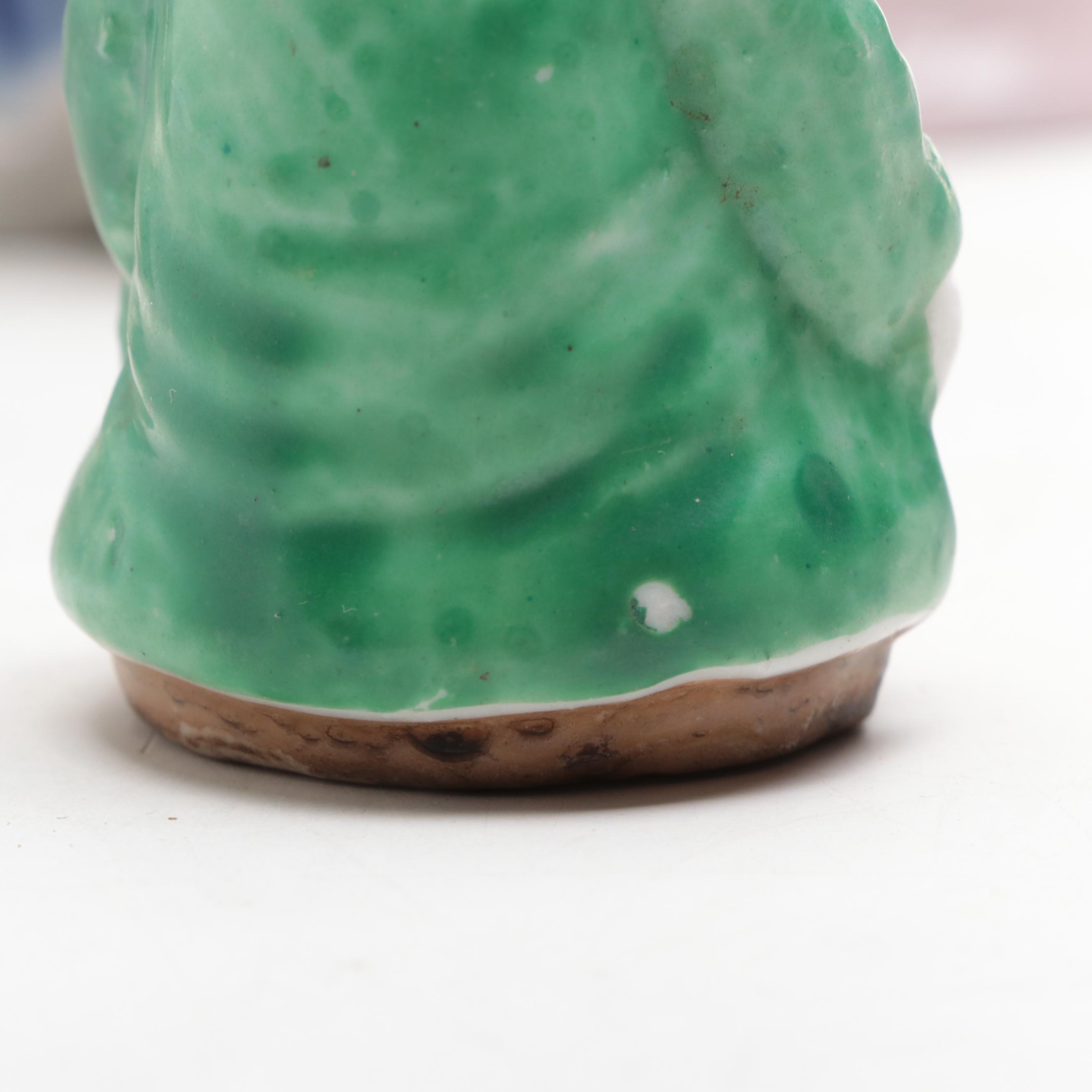 Japanese and Other Miniature Ceramic Vases and Figurines, Mid-20th Century