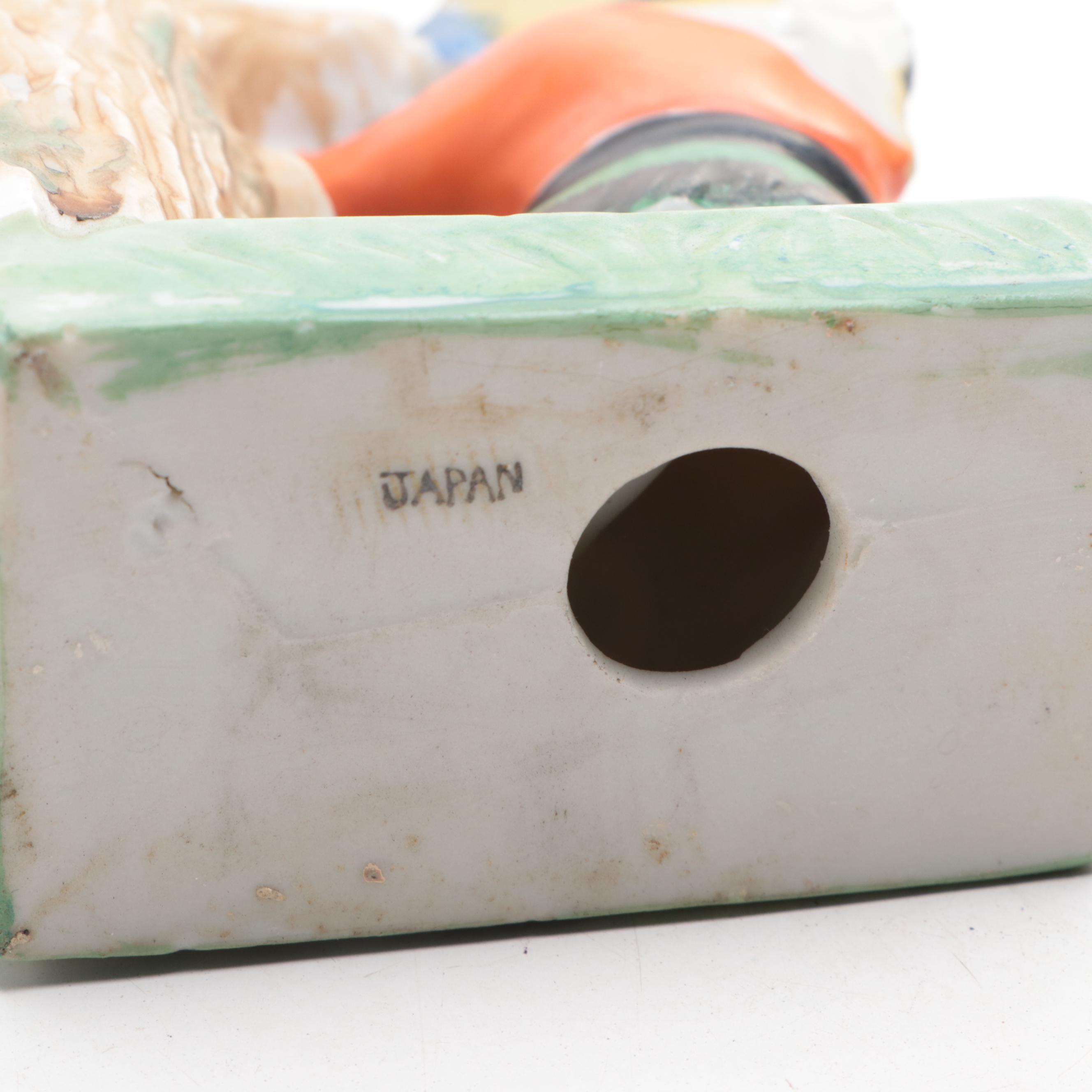 Japanese and Other Miniature Ceramic Vases and Figurines, Mid-20th Century