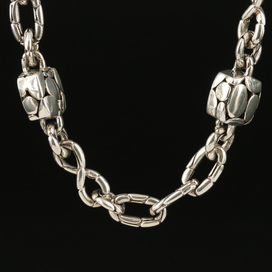 John Hardy "Kali" Sterling Station Necklace