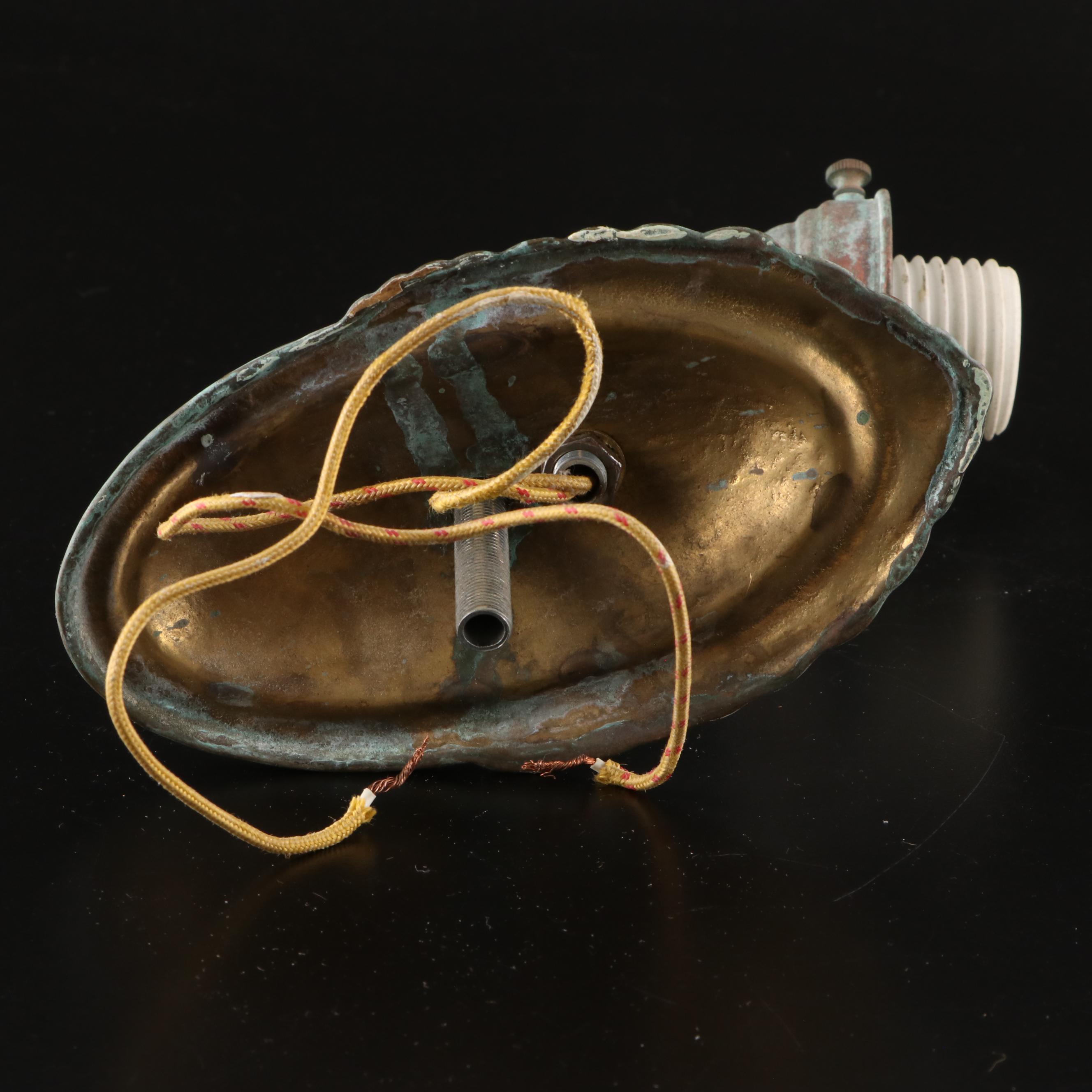 Hollywood Regency Style Pressed Glass Balancing Scale with Sconces