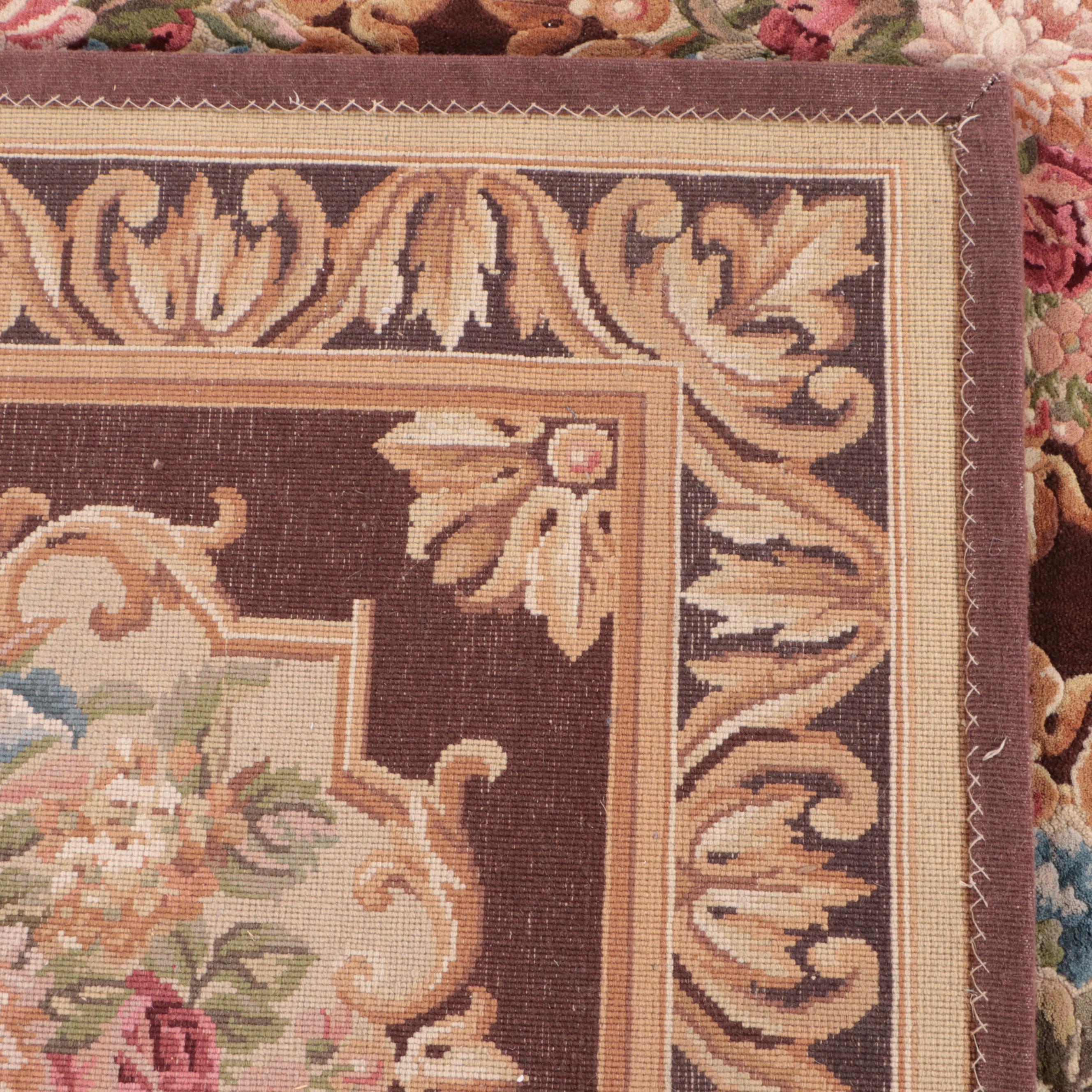 9'3 x 12'2 Machine Made Sino-French Aubusson Room Sized Rug