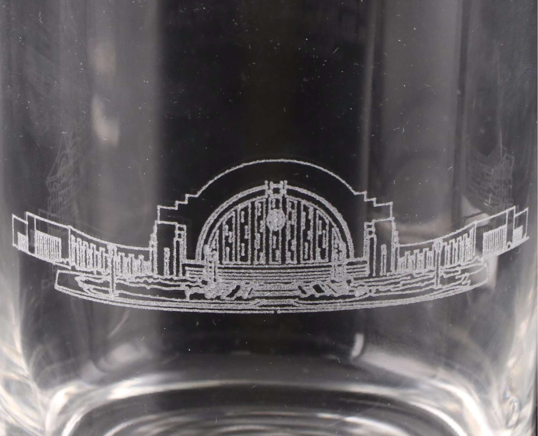 Gilson's "Cincinnati Scene" Double Old Fashioned Glasses and More Glass Tumblers