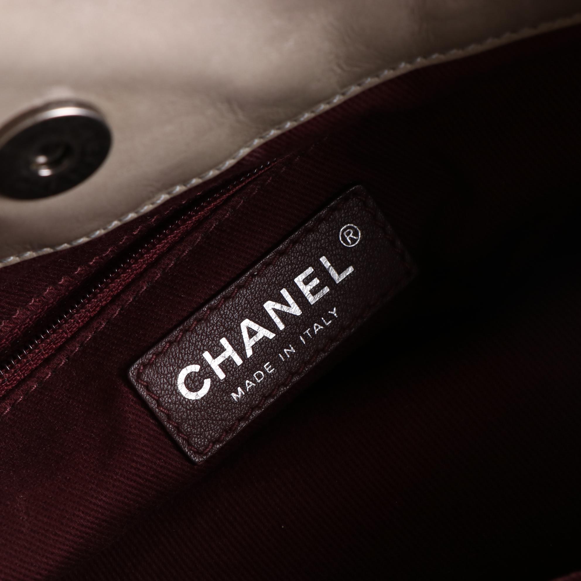 Chanel Quilted Textile and Leather Two-Way Handbag