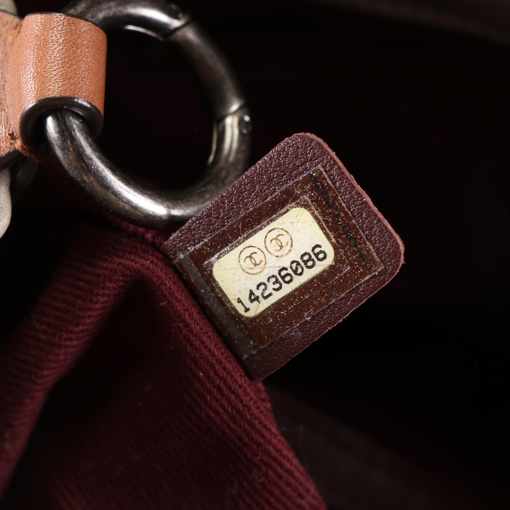 Chanel Quilted Textile and Leather Two-Way Handbag