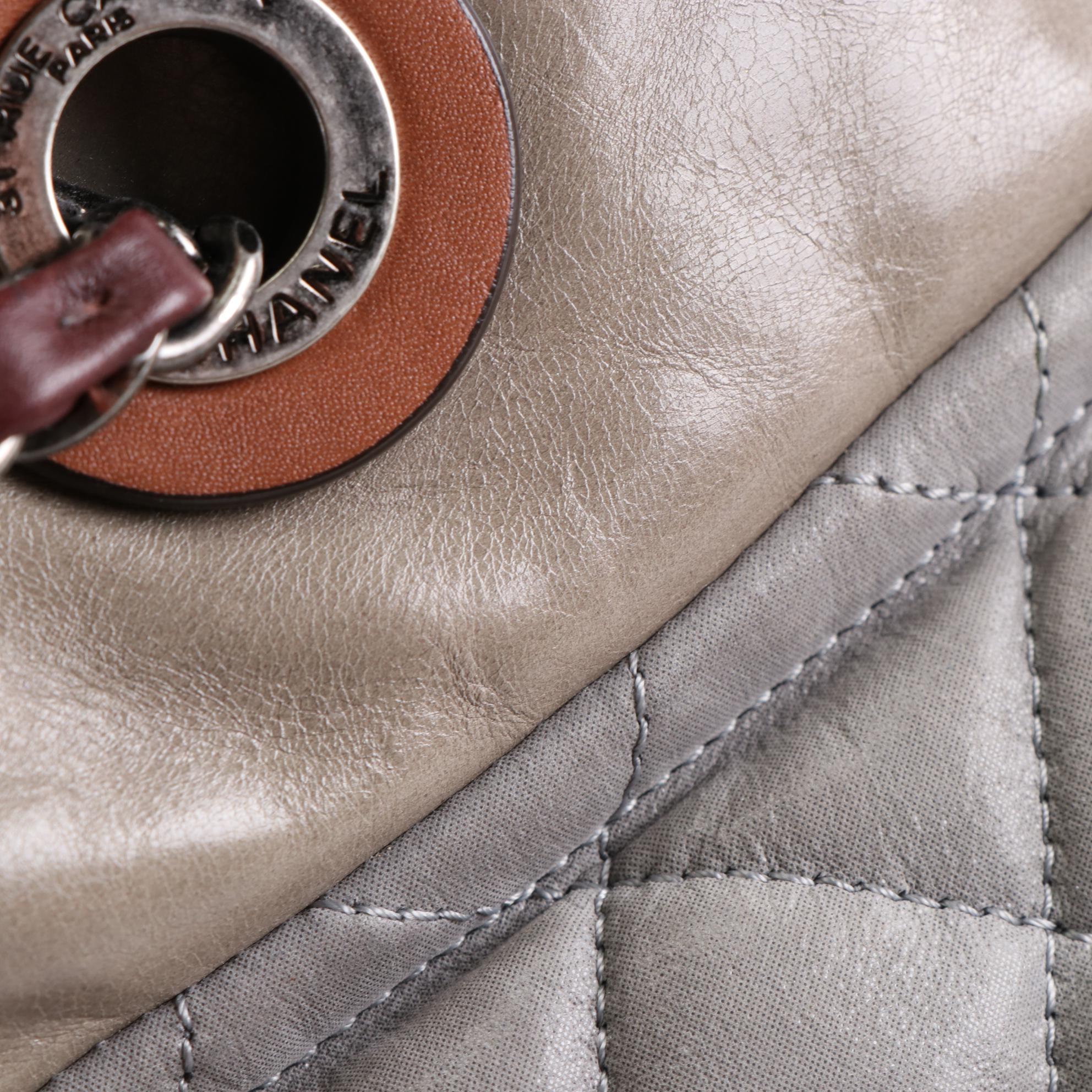 Chanel Quilted Textile and Leather Two-Way Handbag