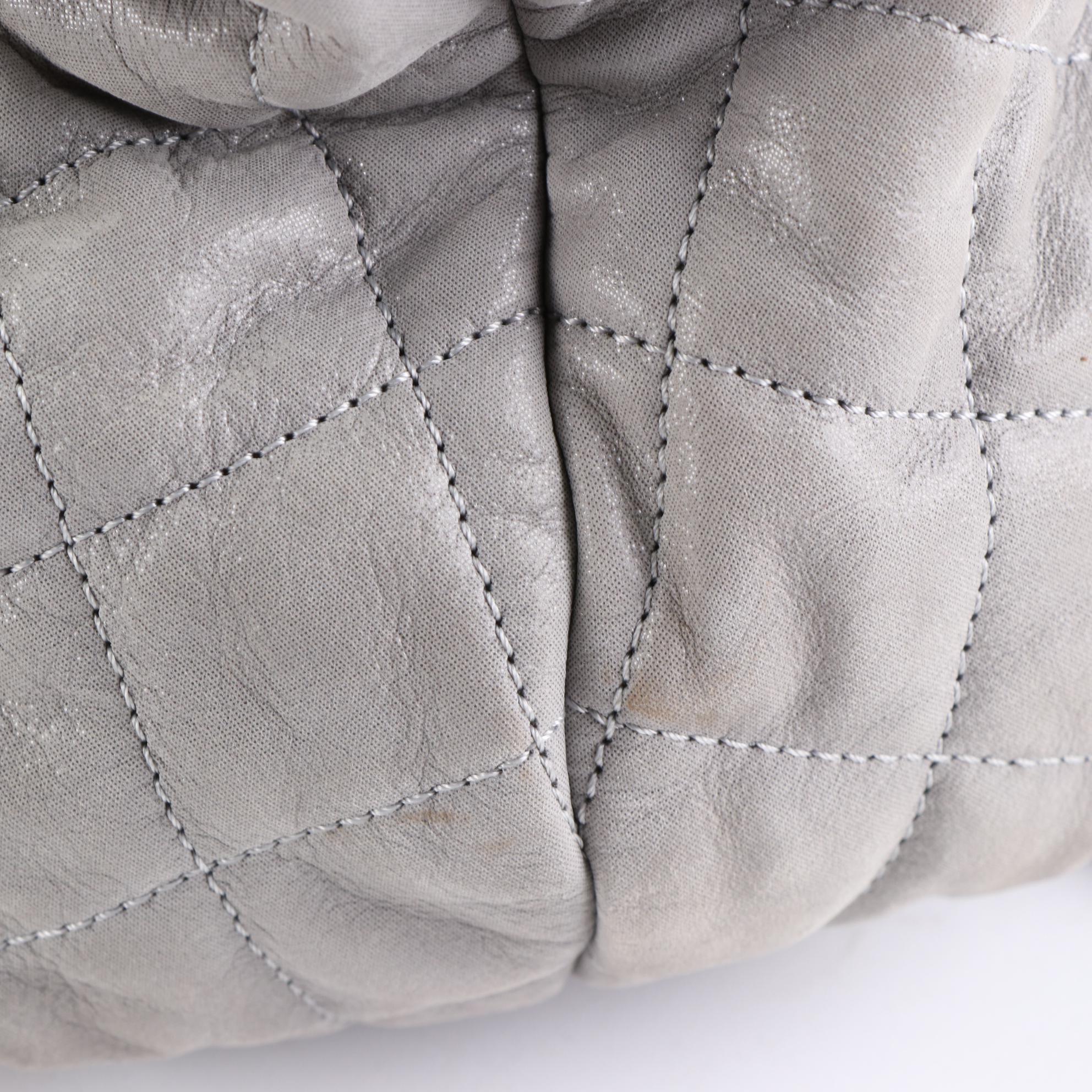 Chanel Quilted Textile and Leather Two-Way Handbag