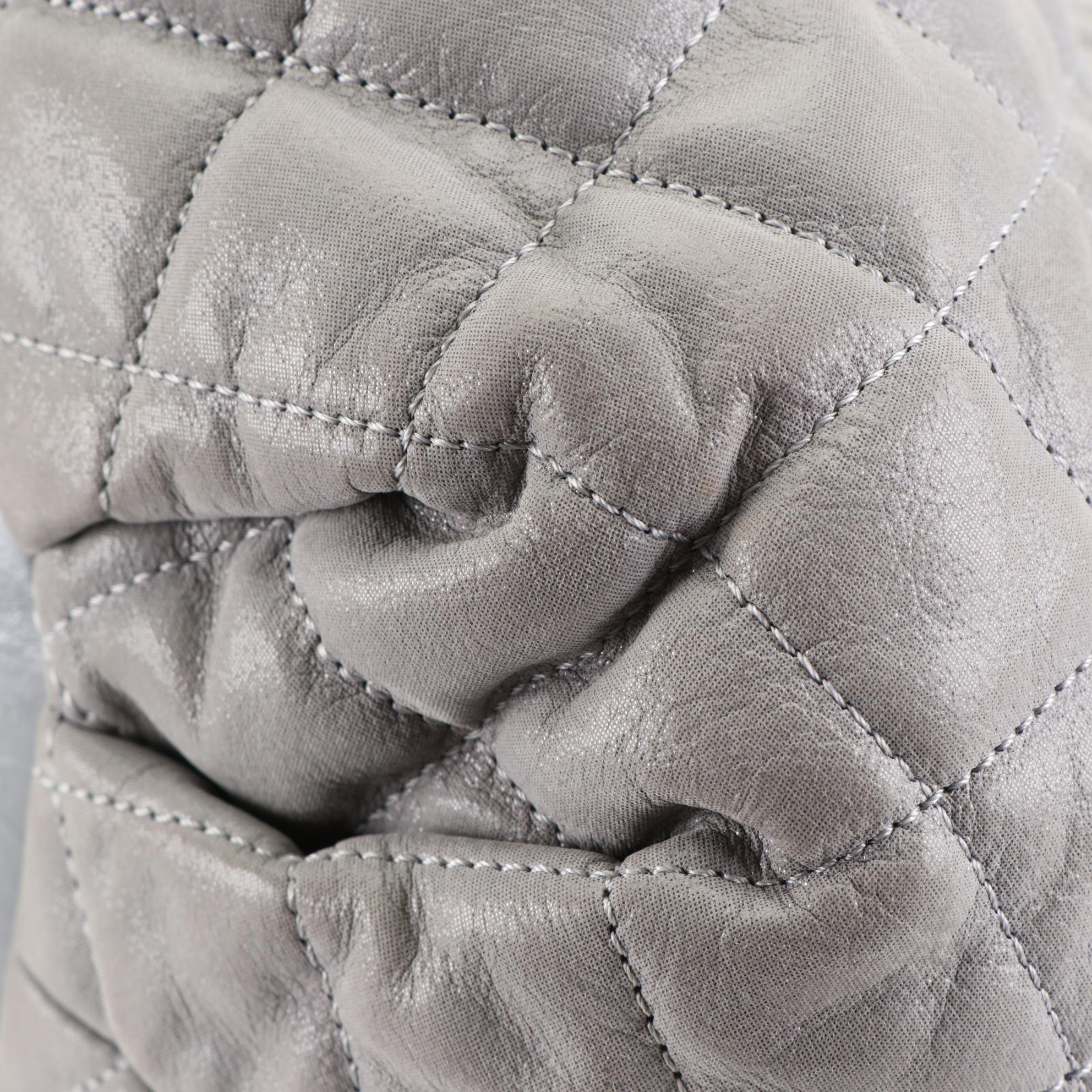 Chanel Quilted Textile and Leather Two-Way Handbag