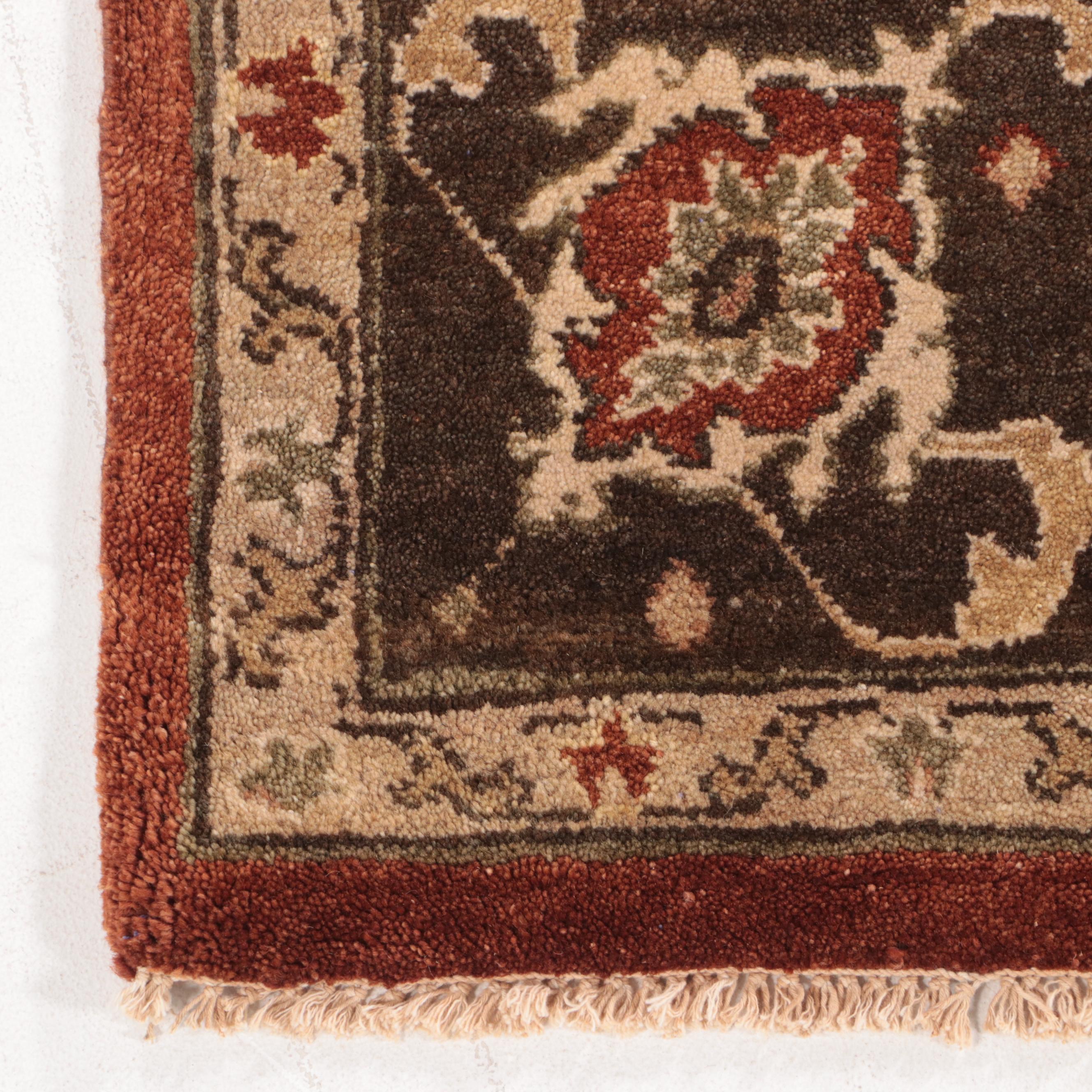 7'11 x 9'10 Hand-Knotted Indian Agra Area Rug