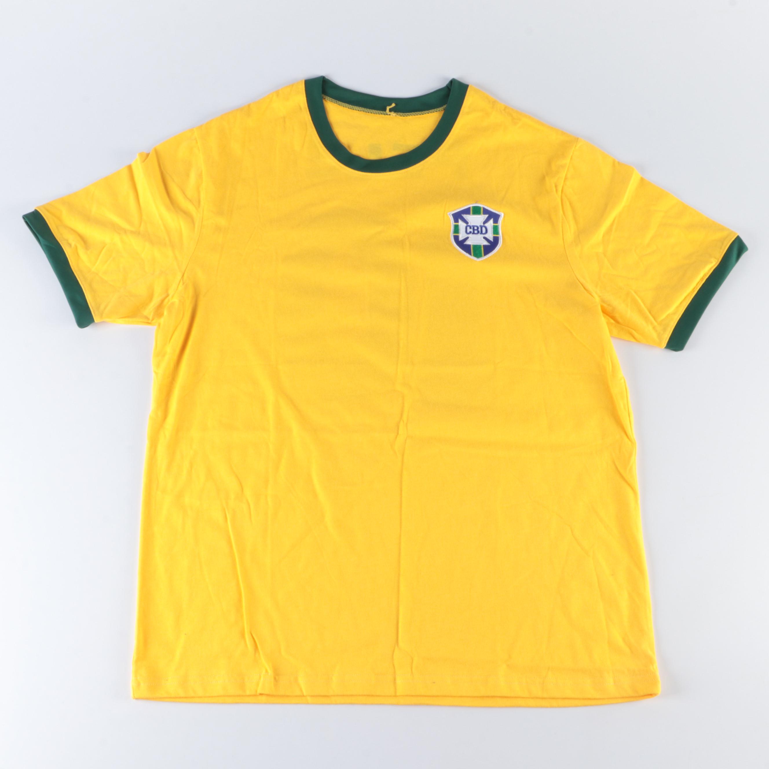 Pelé Signed Brazil CBD Soccer Jersey