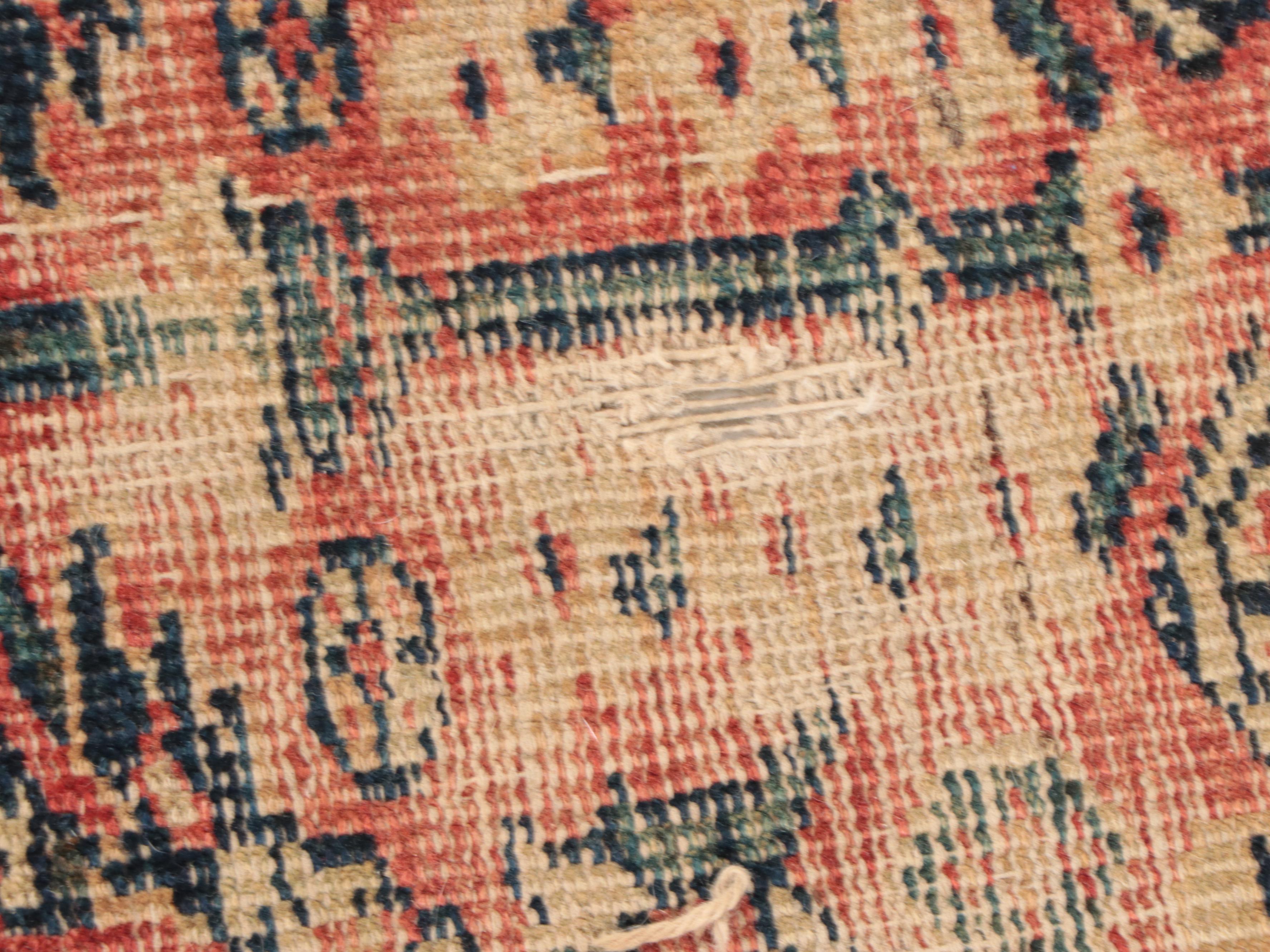 8'11 x 10'9 Hand-Knotted Persian Veramin Area Rug