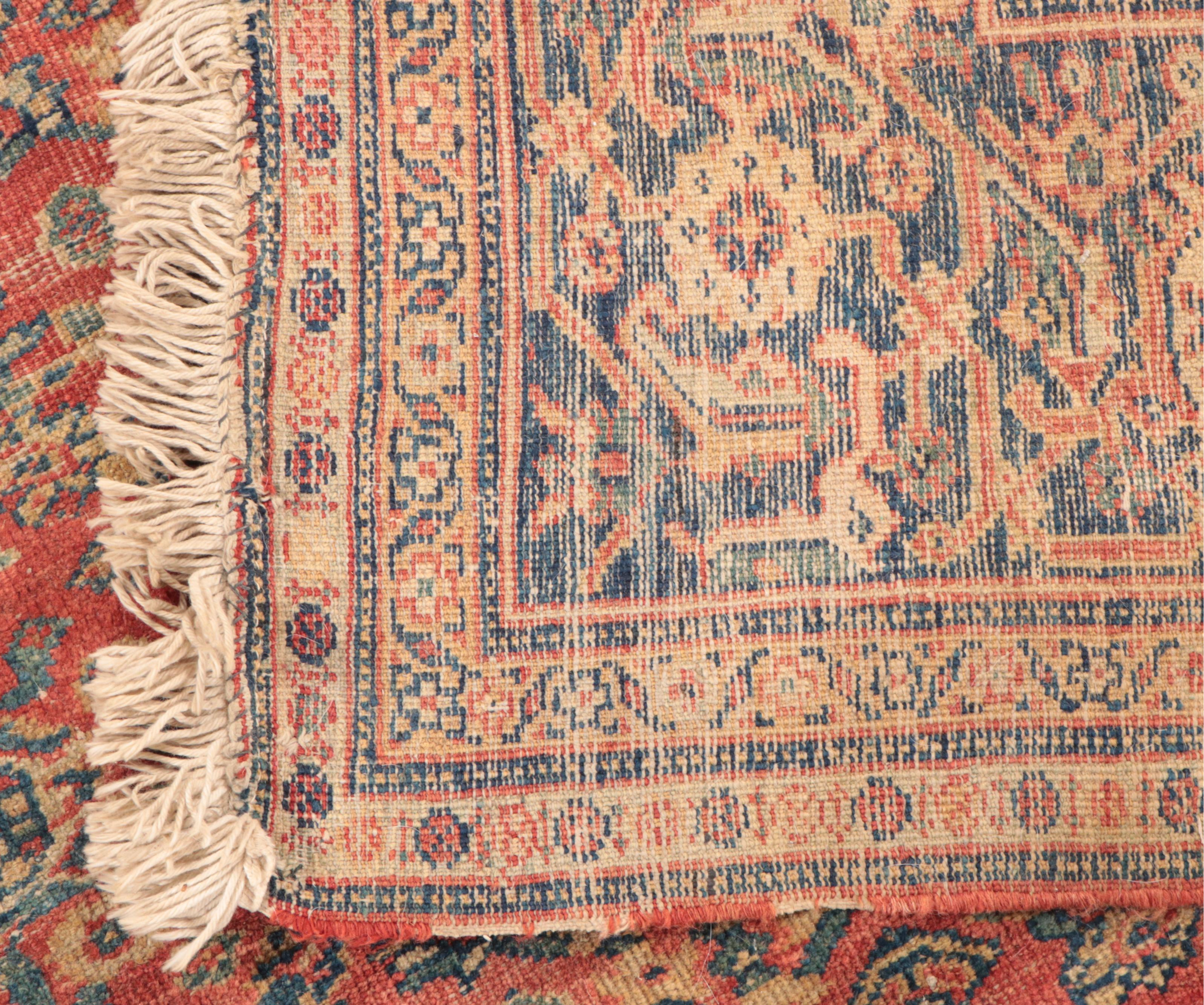 8'11 x 10'9 Hand-Knotted Persian Veramin Area Rug