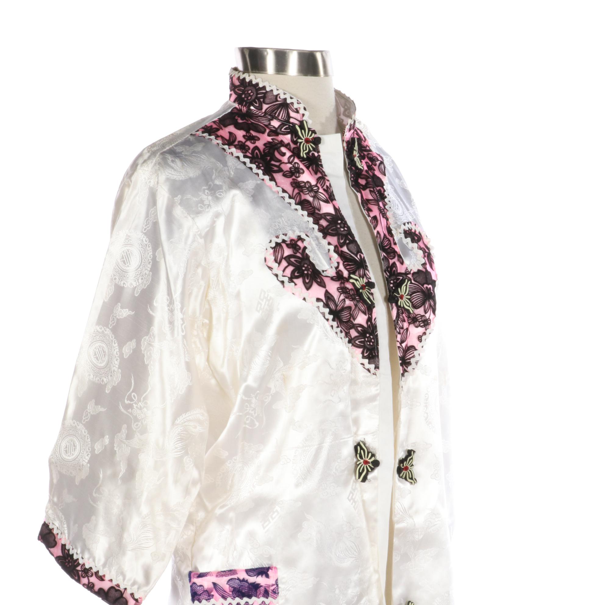 Chinese Syle Jacket in Silk Jacquard