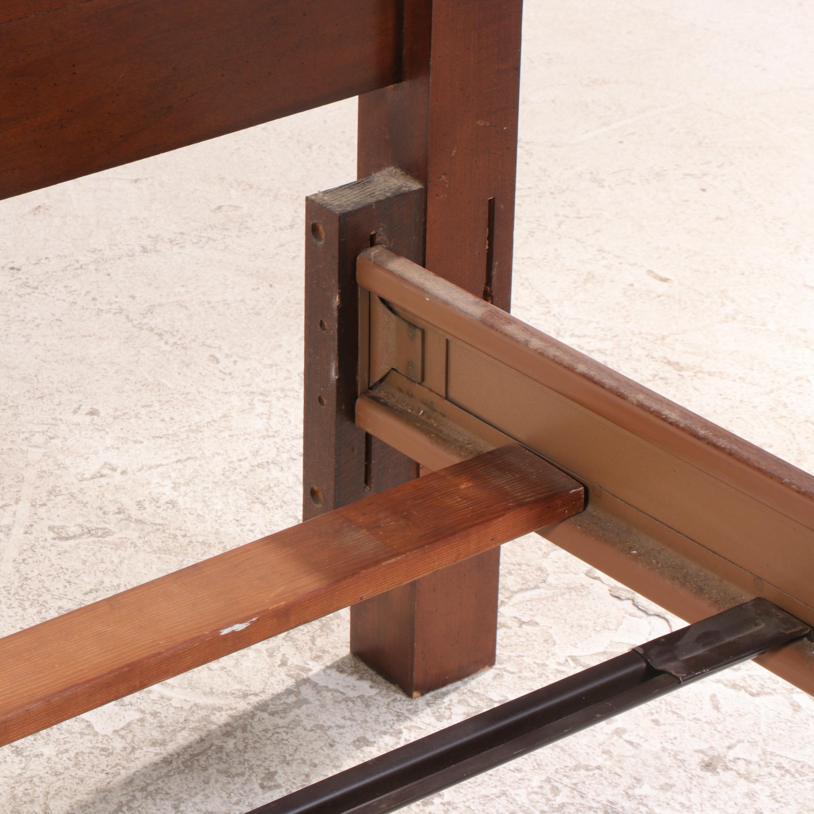 Federal Style Cherrywood Full/Queen Size Four-Post Bed Frame