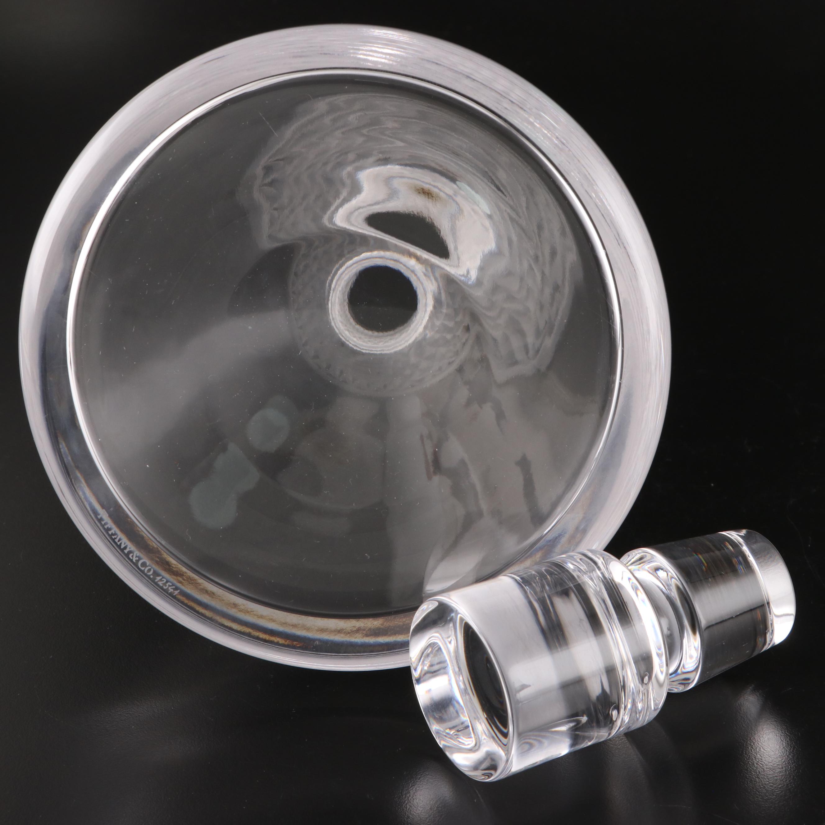 Tiffany & Co. "Diamond Point" Crystal Wine Glasses and Decanter