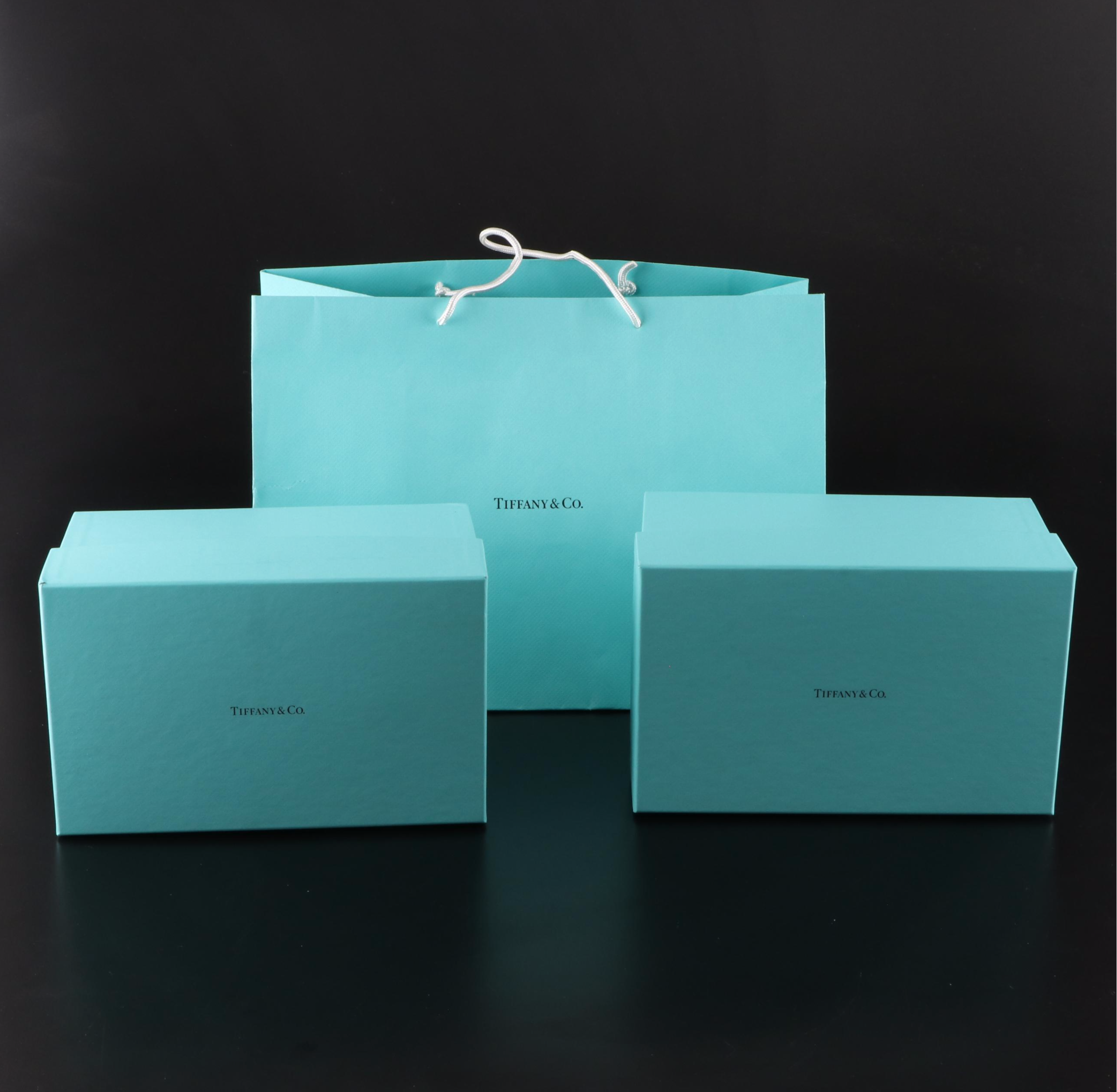 Tiffany & Co. "Diamond Point" Crystal Wine Glasses and Decanter