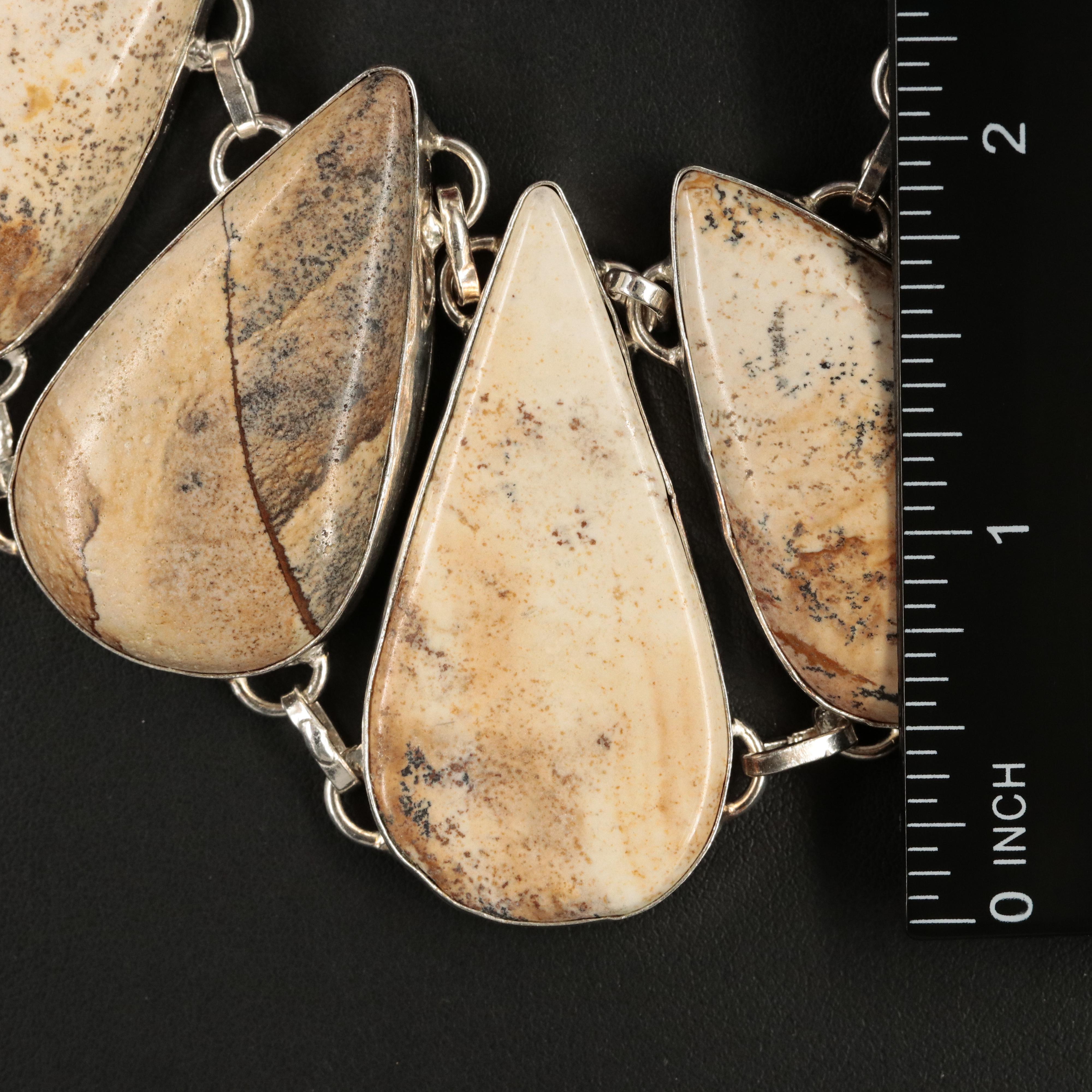 Sterling Jasper Necklace