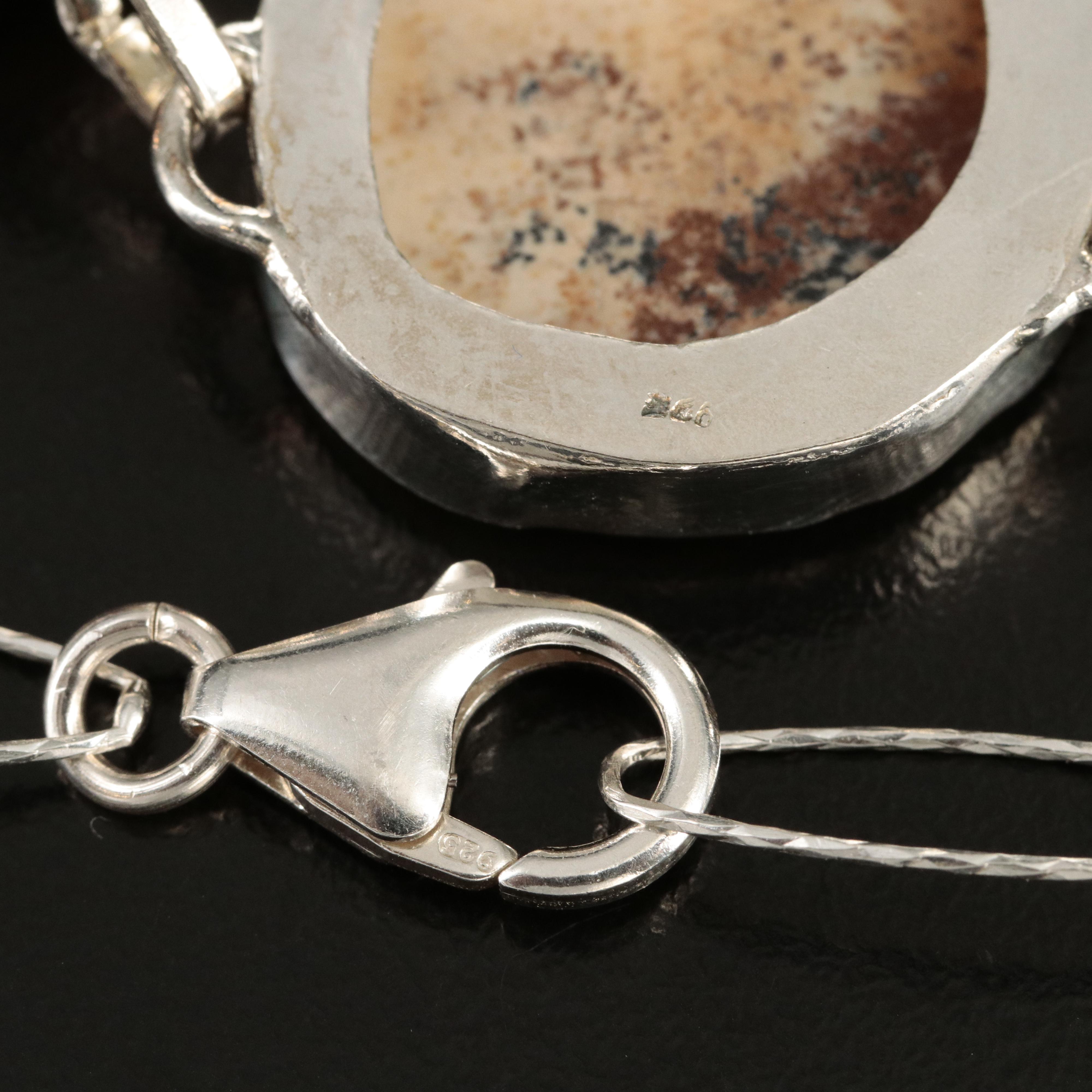 Sterling Jasper Necklace