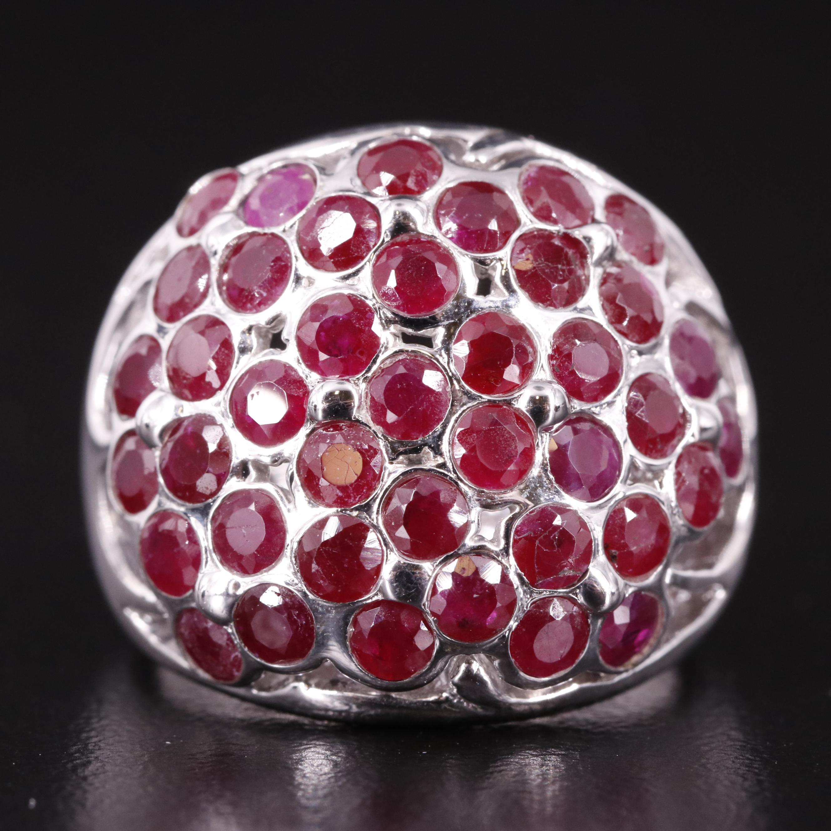 Sterling Ruby Dome Ring