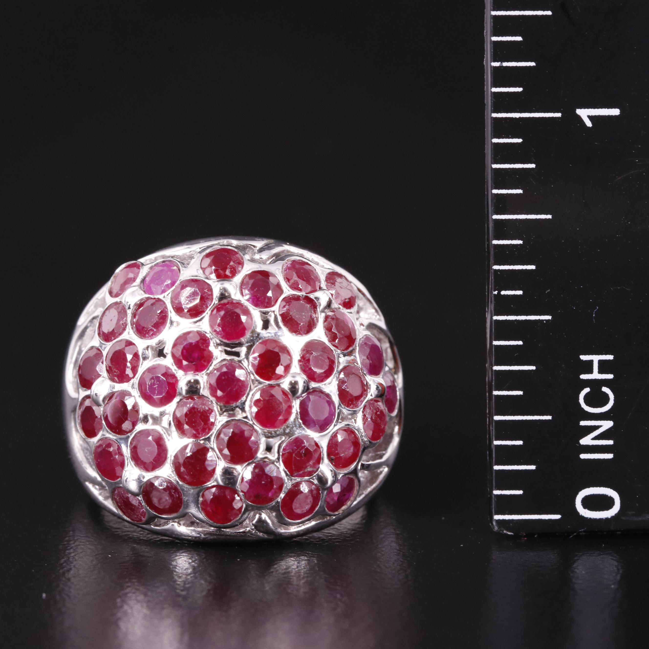 Sterling Ruby Dome Ring
