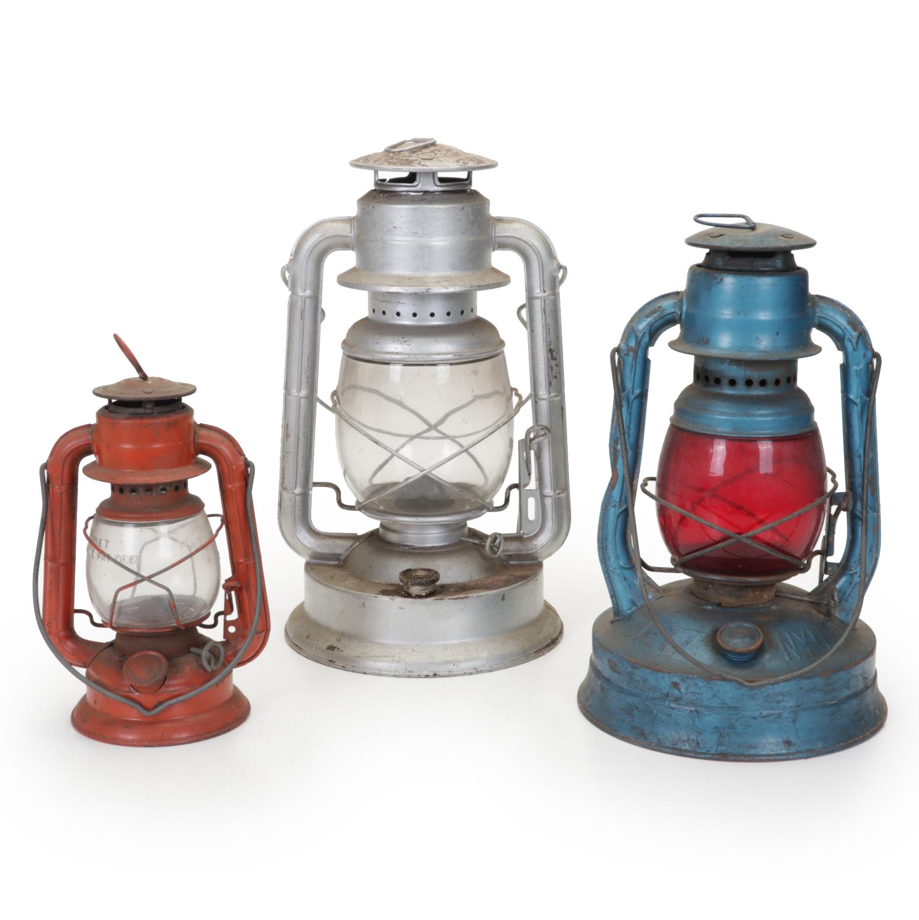 Dietz Comet, Little Wizard and No. 2 D-Lite Lanterns