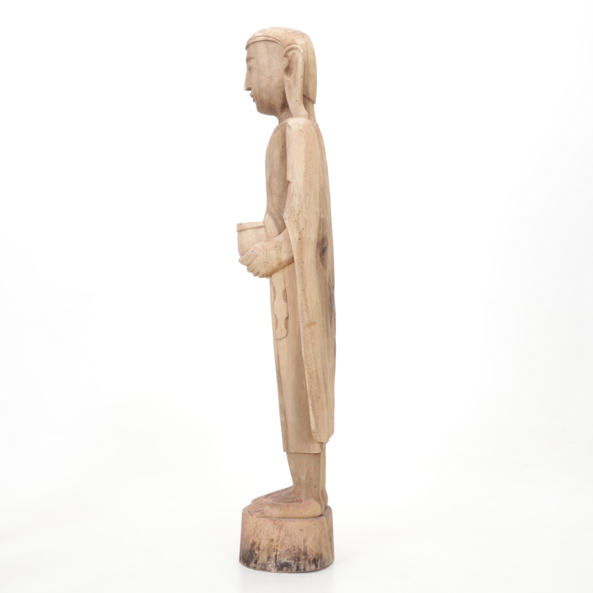 Gene Hamby Bookends with International Wood Art Carvings