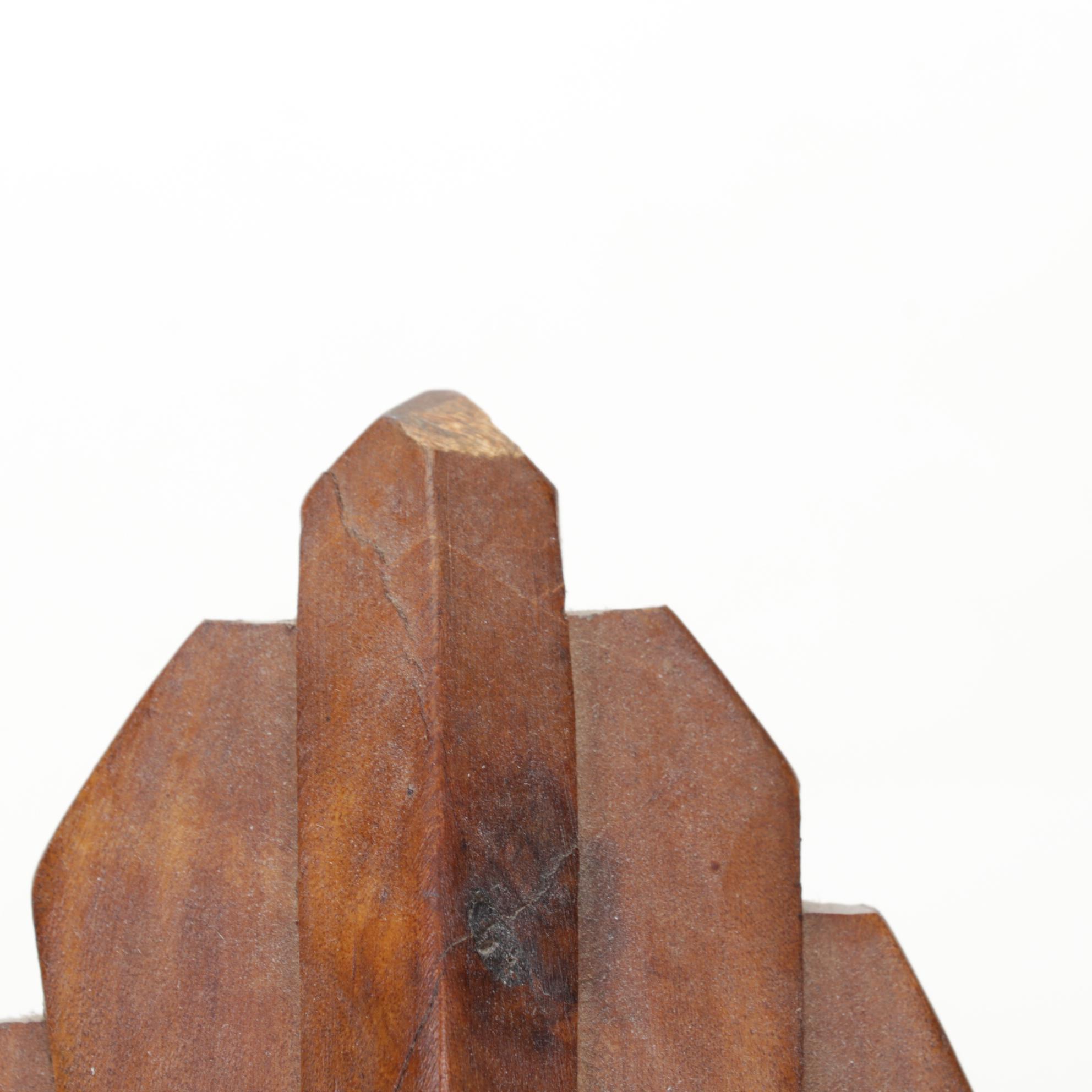 Gene Hamby Bookends with International Wood Art Carvings