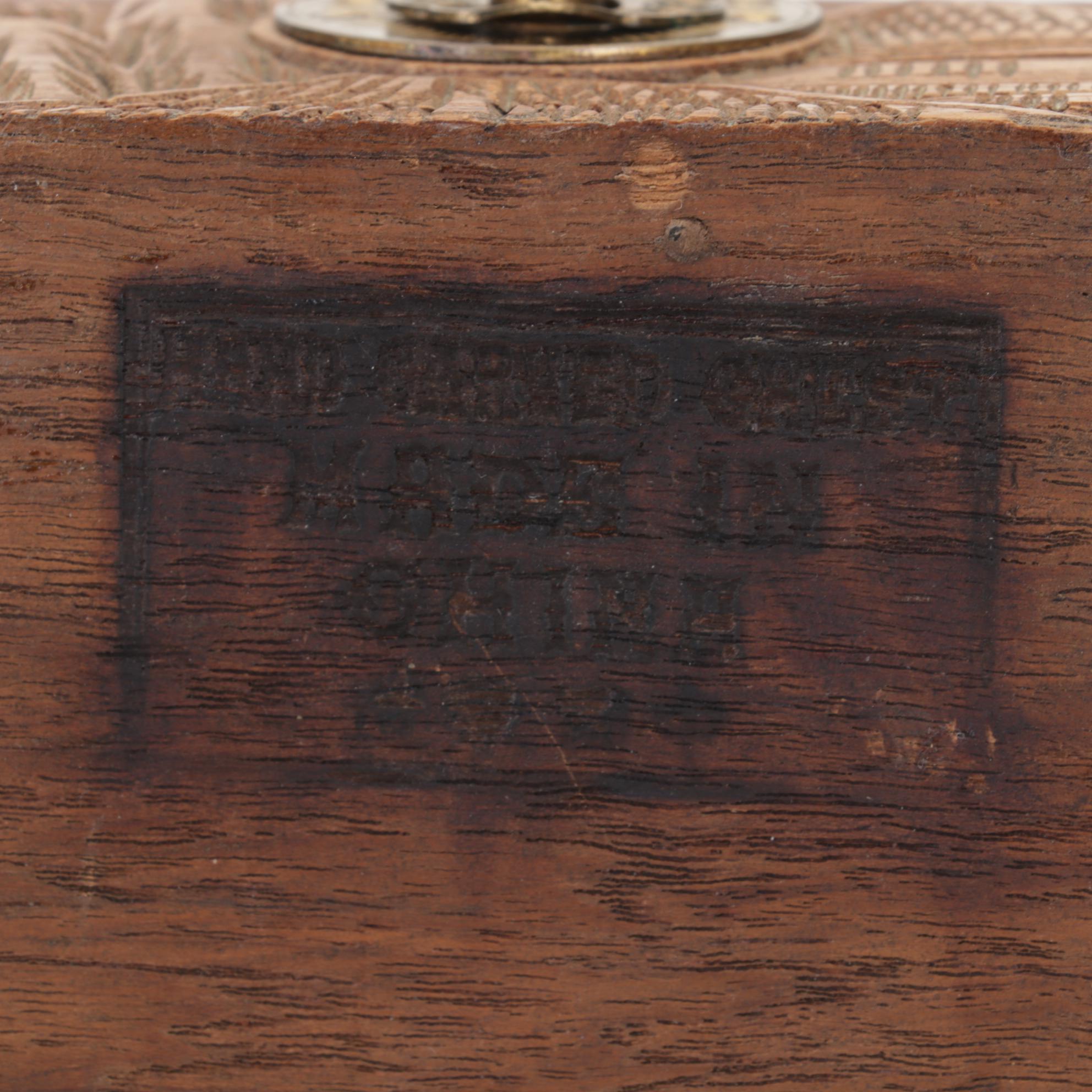 Gene Hamby Bookends with International Wood Art Carvings