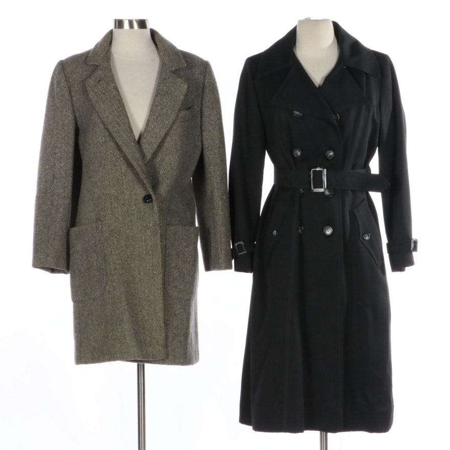 Mackintosh Wool Tweed Coat and LaSport Trench Coat with Liner