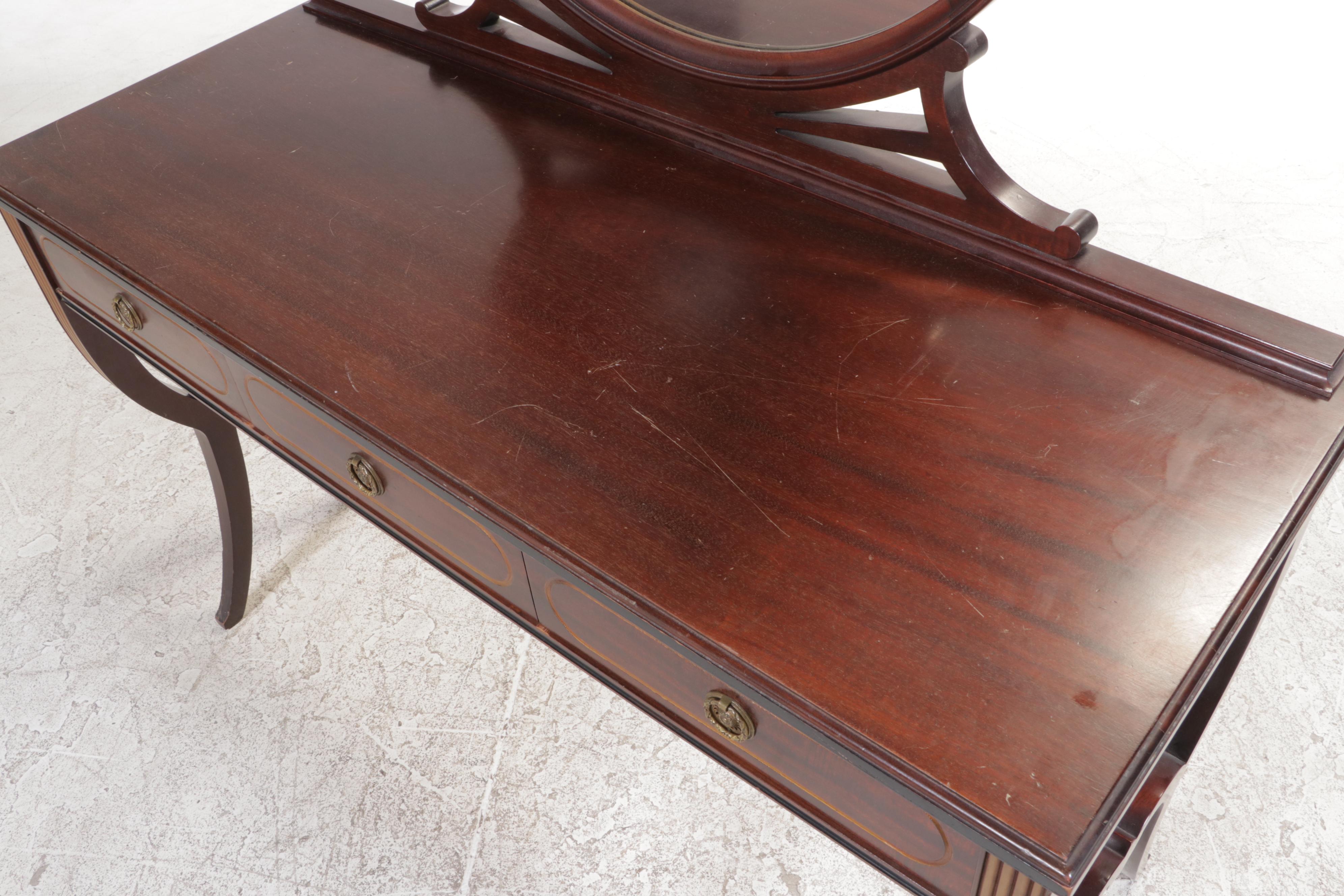 Neoclassical Style Mahogany Bedroom Suite, 1920s