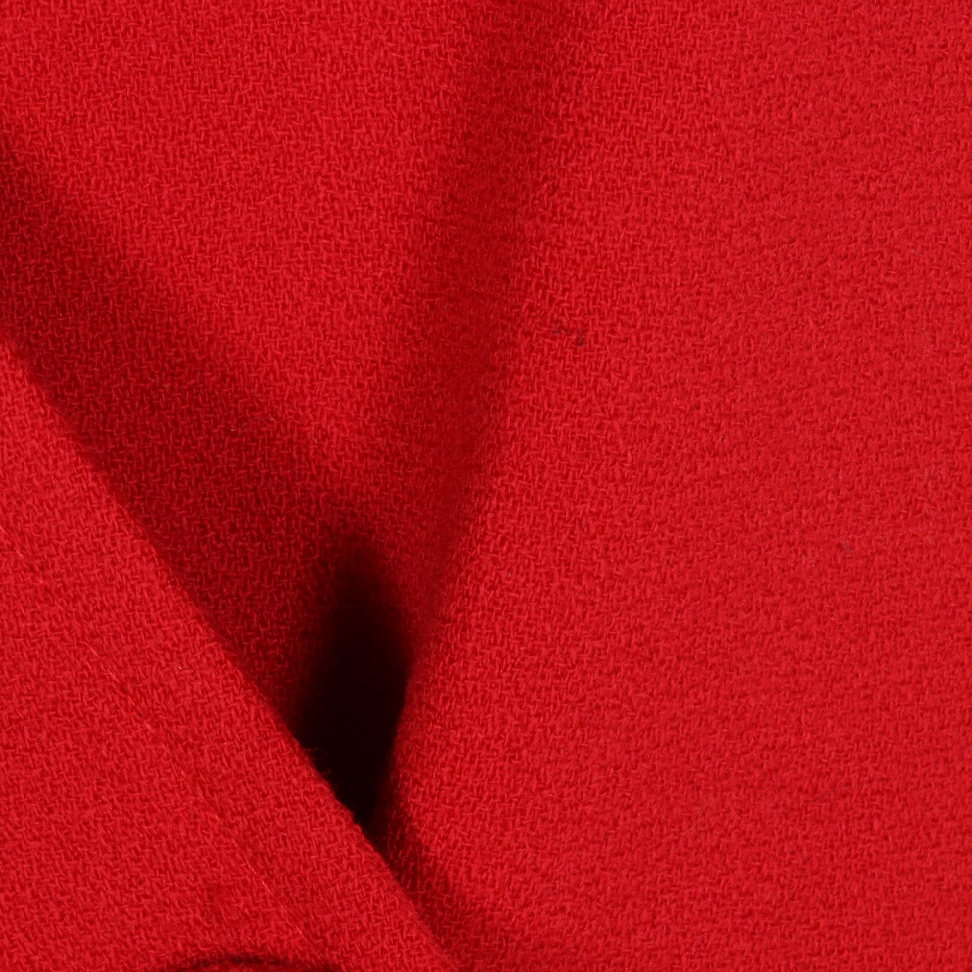 Christian Dior Red Skirt Suit in Wool Crepe