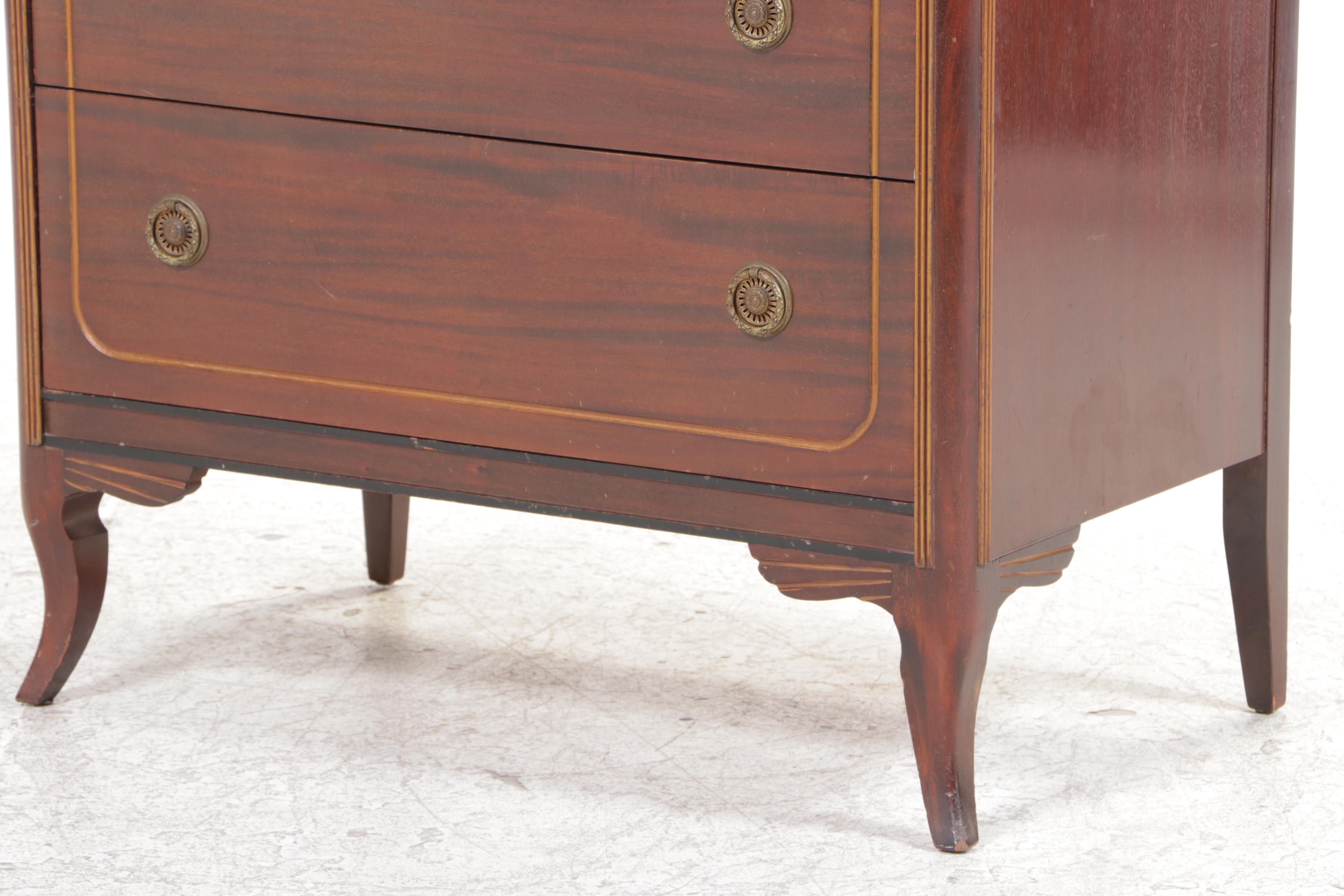 Neoclassical Style Mahogany Bedroom Suite, 1920s